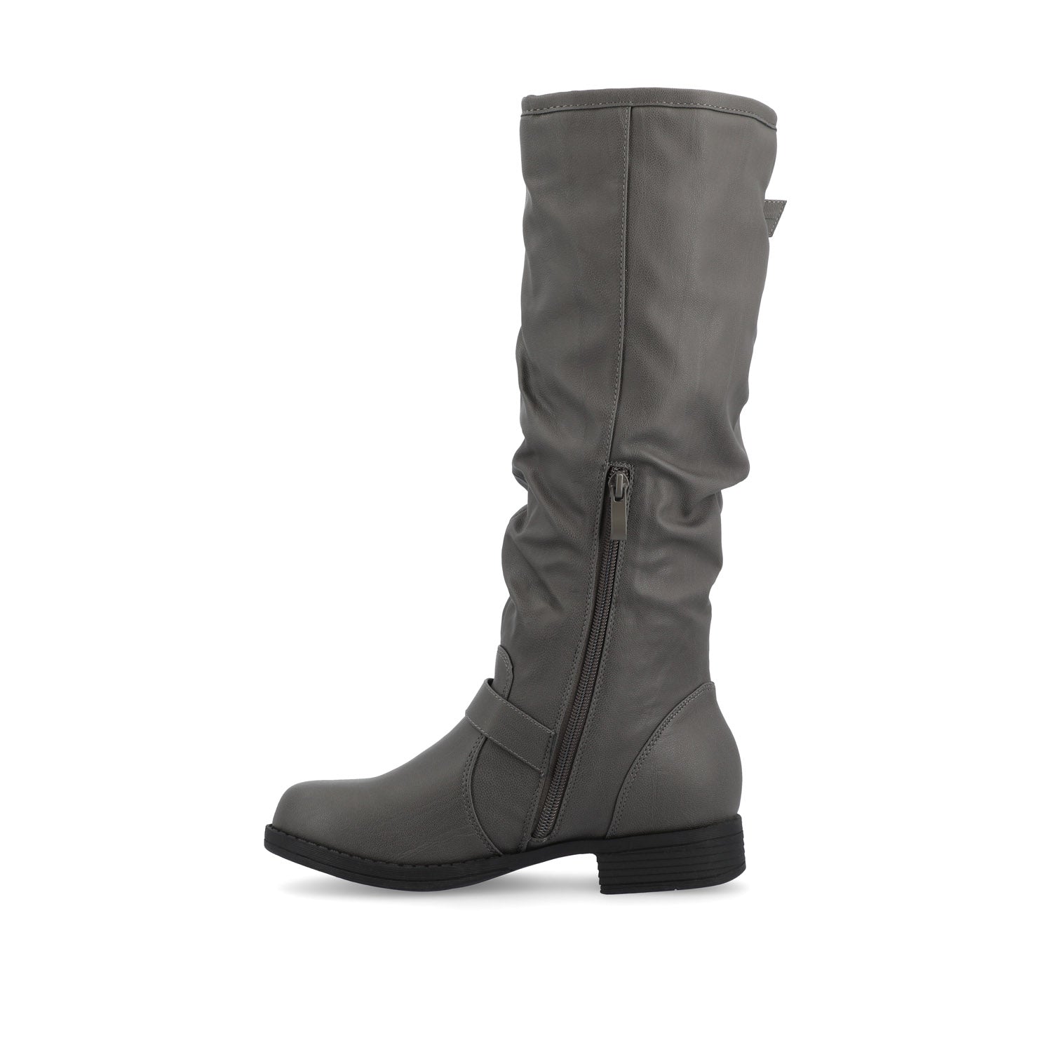 STORMY RIDING BOOTS IN VEGAN LEATHER - Grey