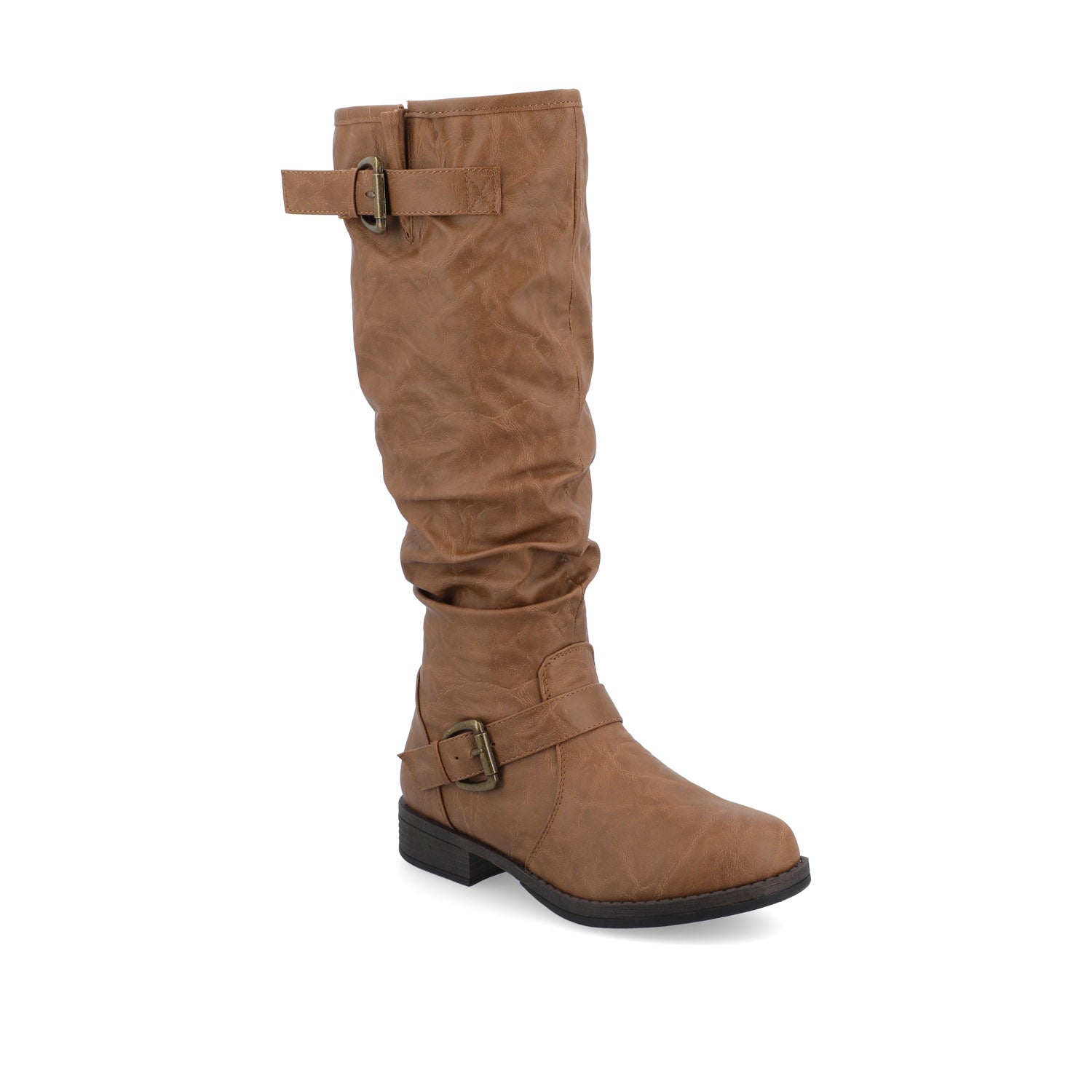 STORMY RIDING BOOTS IN WIDE CALF - Tan