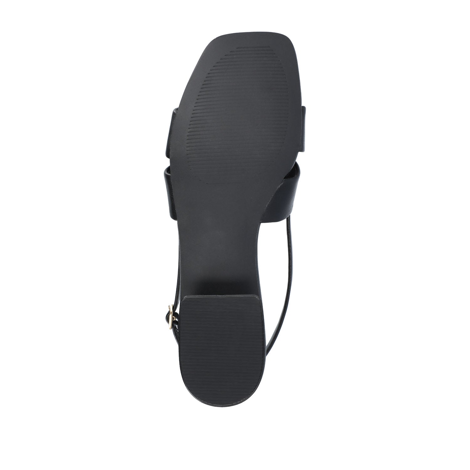 TABATHA LOW BLOCK HEELS IN VEGAN LEATHER - Black