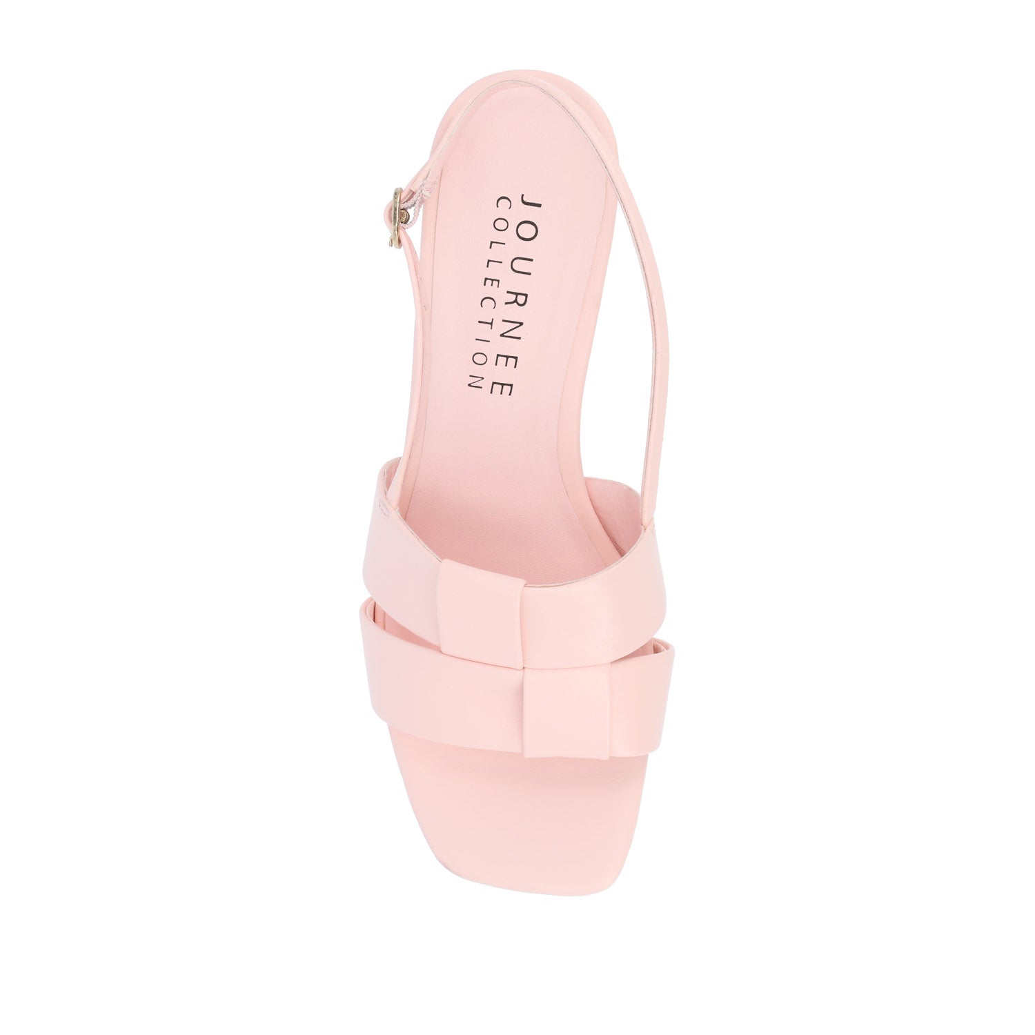 TABATHA LOW BLOCK HEELS IN VEGAN LEATHER IN WIDE - Pink