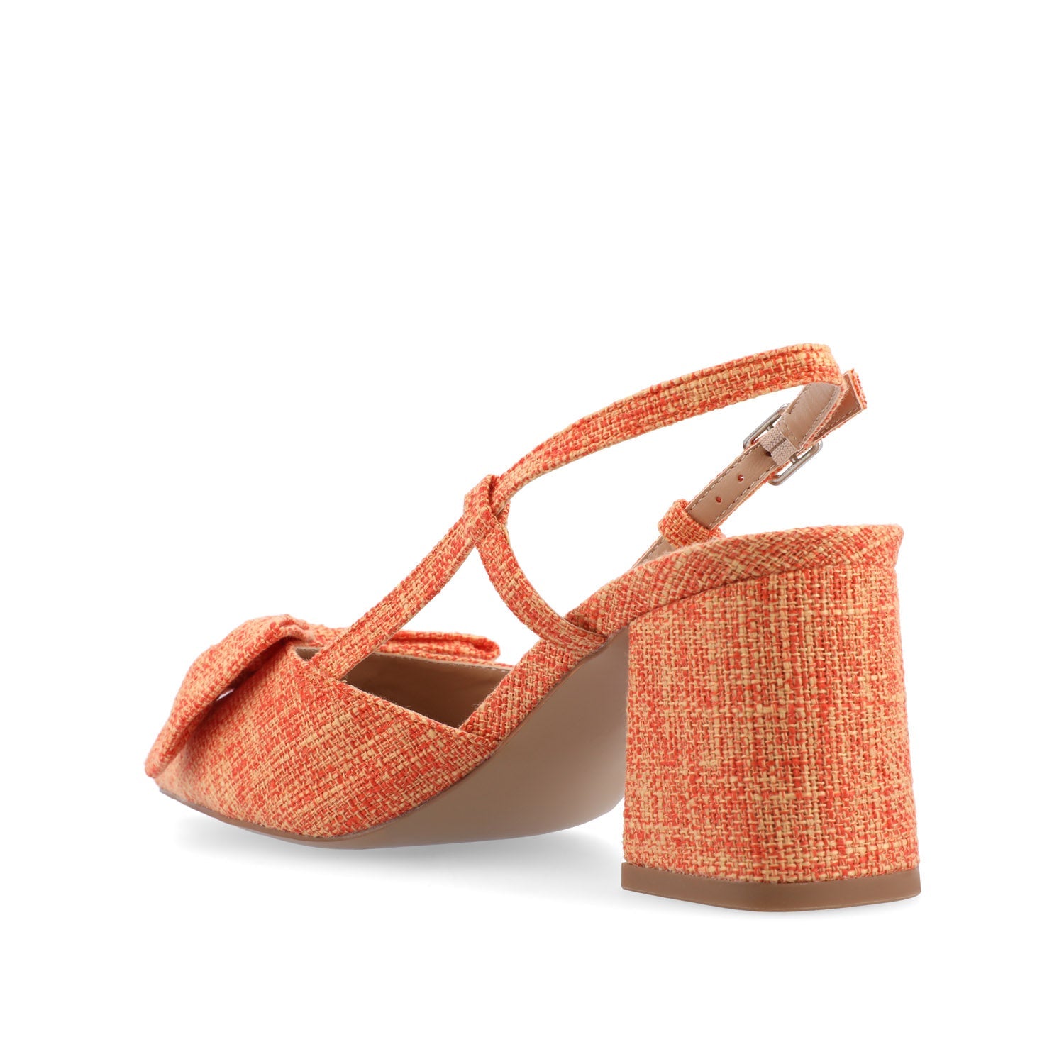 TAILYNN BLOCK PUMP HEELS IN WIDE - Orange