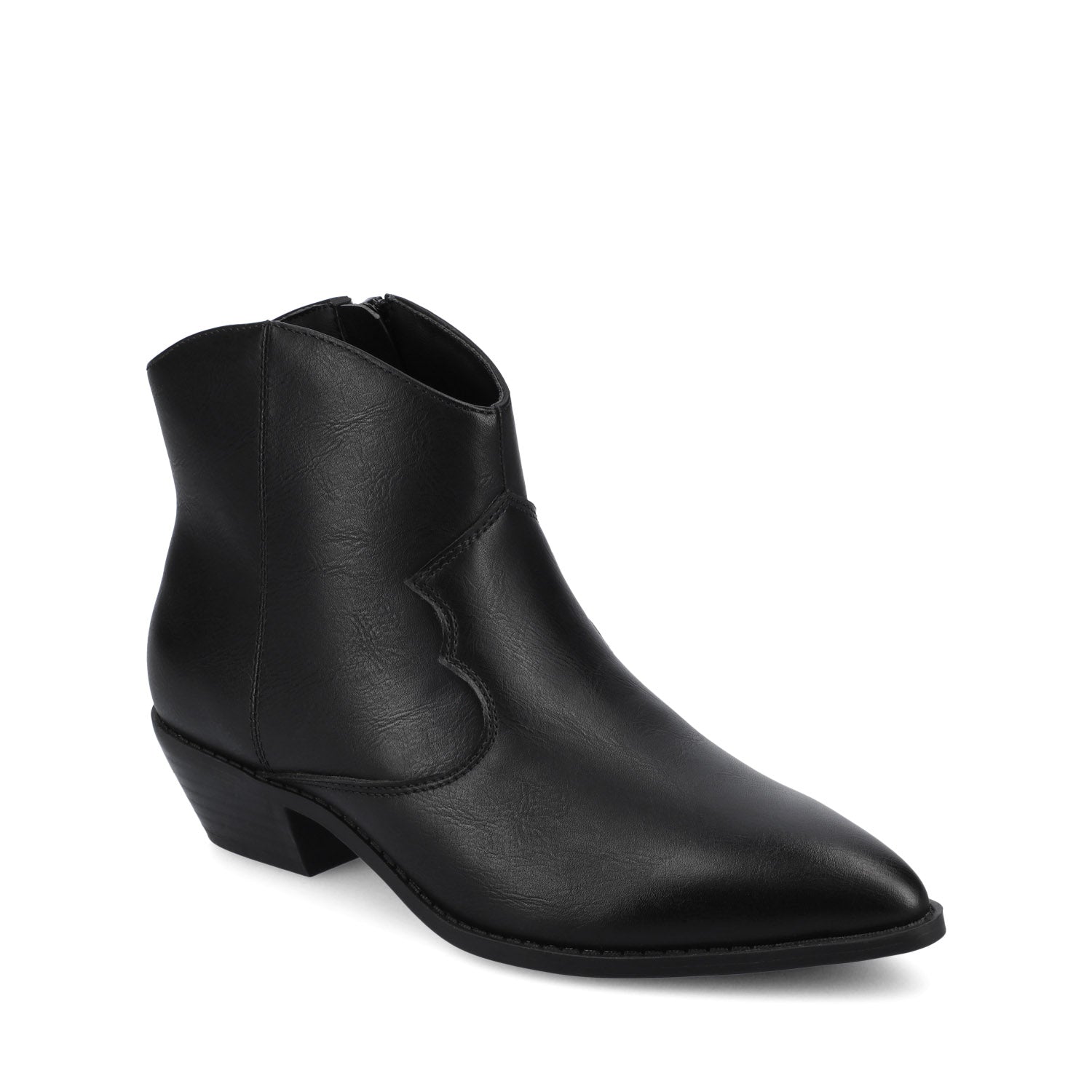 TALIAH WESTERN ANKLE BOOTIES IN WIDE - Black