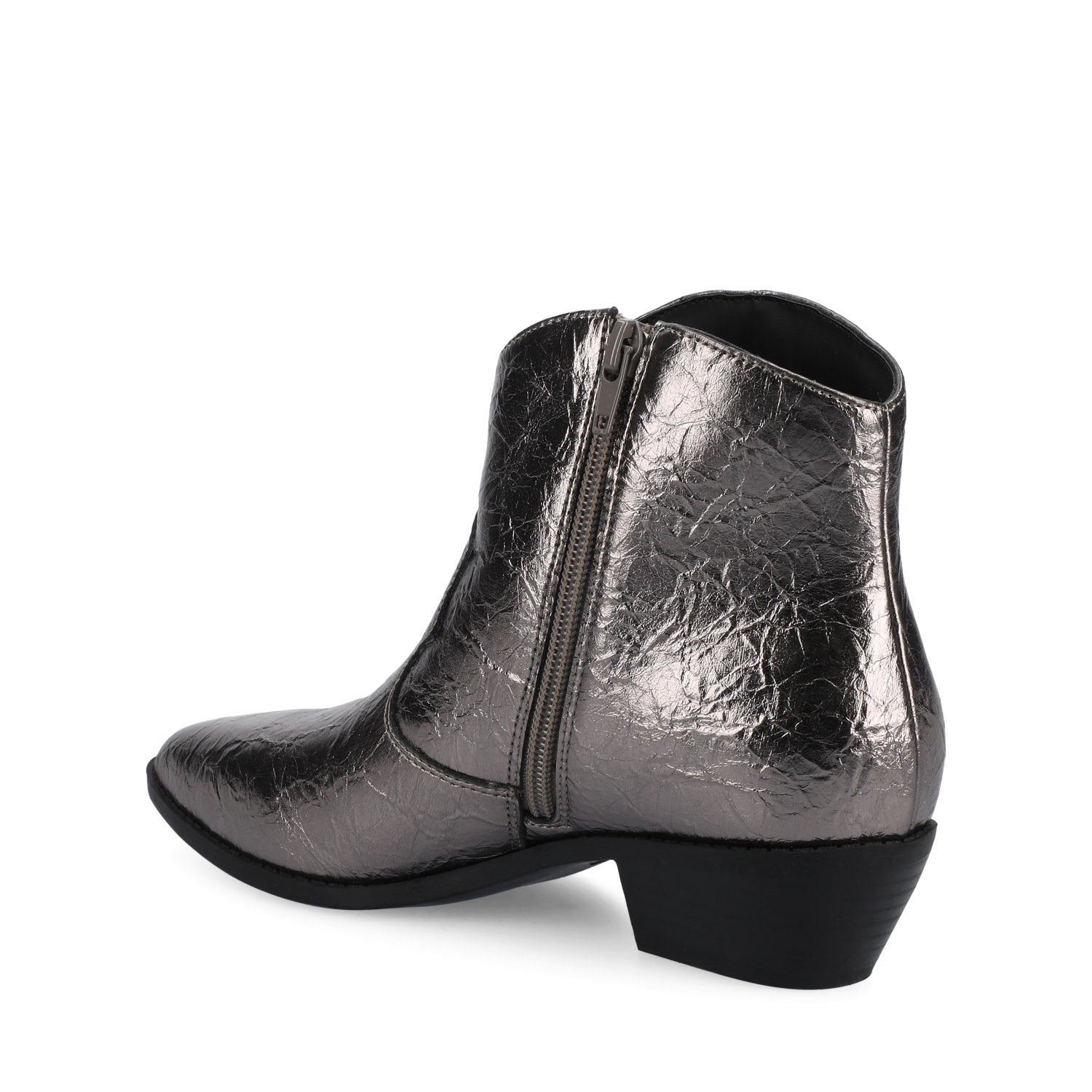 TALIAH WESTERN ANKLE BOOTIES IN WIDE - Pewter