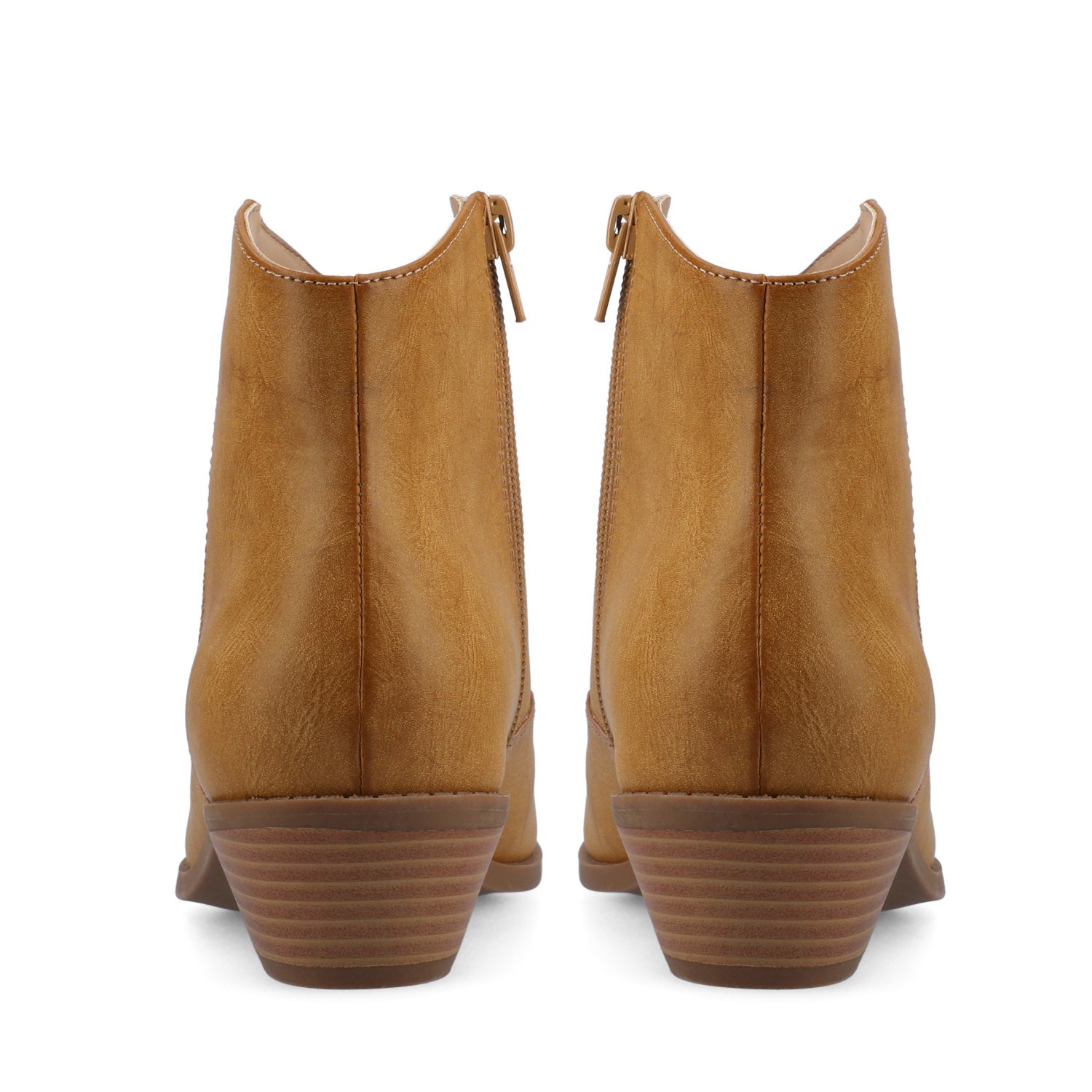 TALIAH WESTERN ANKLE BOOTIES - Tan