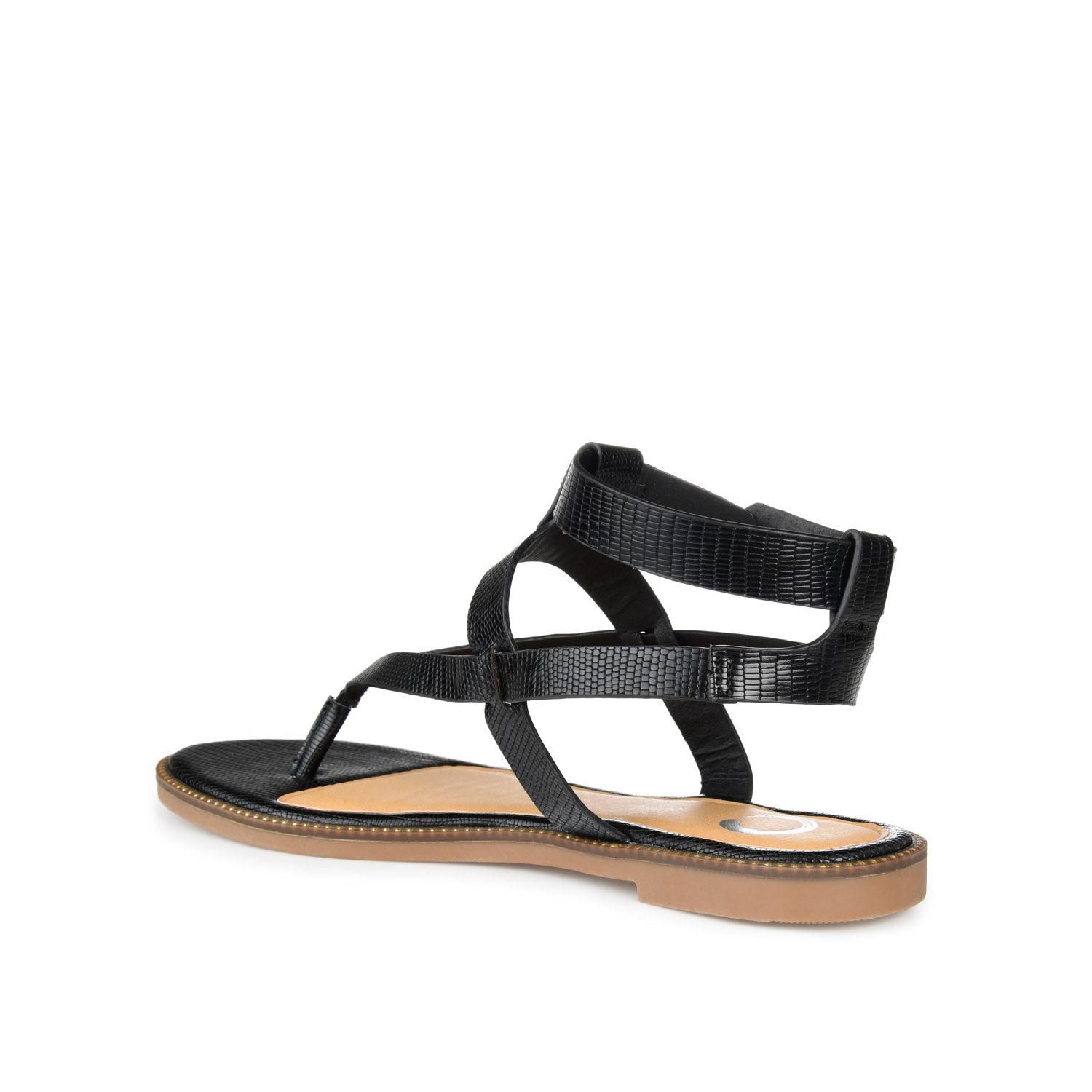 TANGIE MULTI STRAP SANDALS IN VEGAN LEATHER - Black