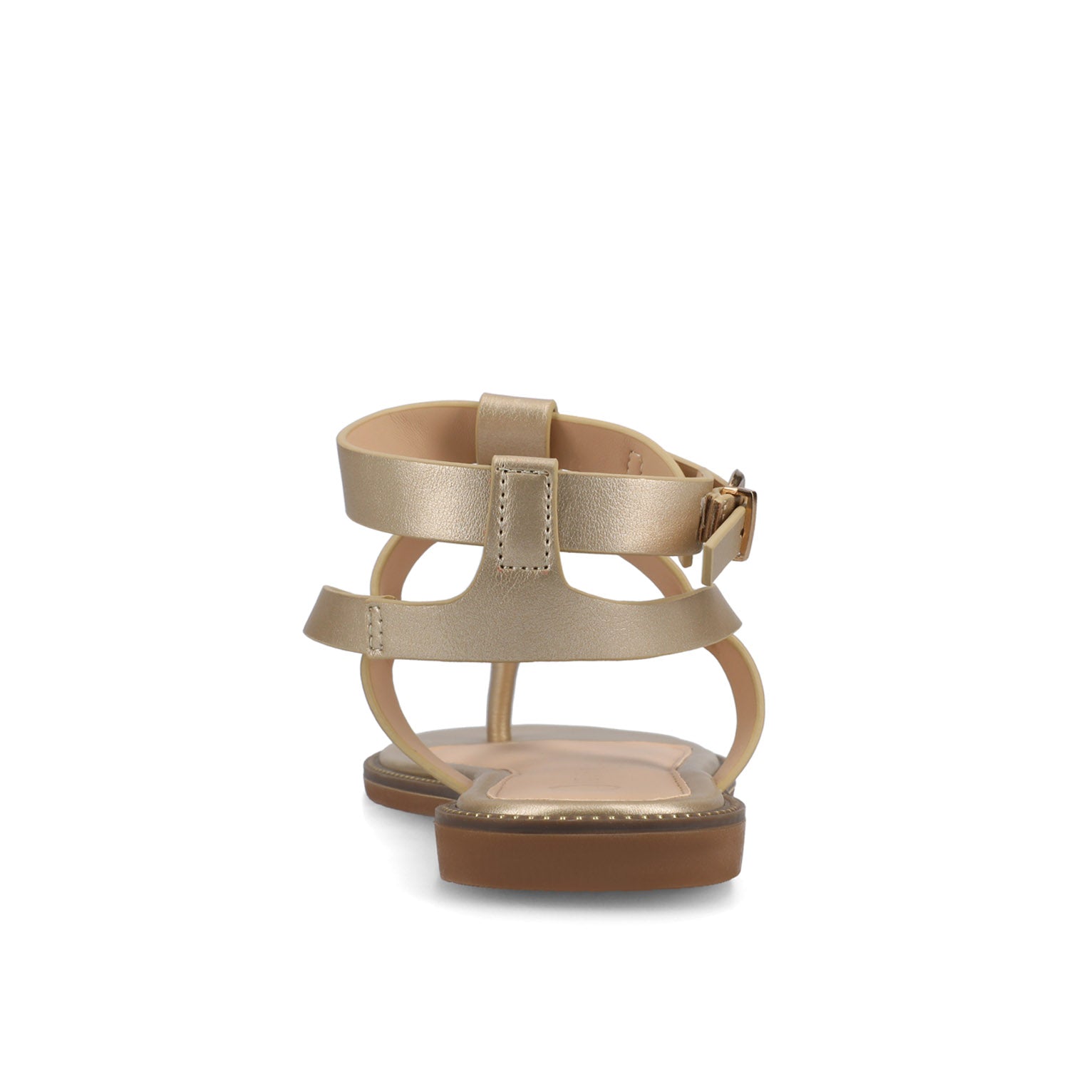 TANGIE MULTI STRAP SANDALS IN VEGAN LEATHER - Champagne