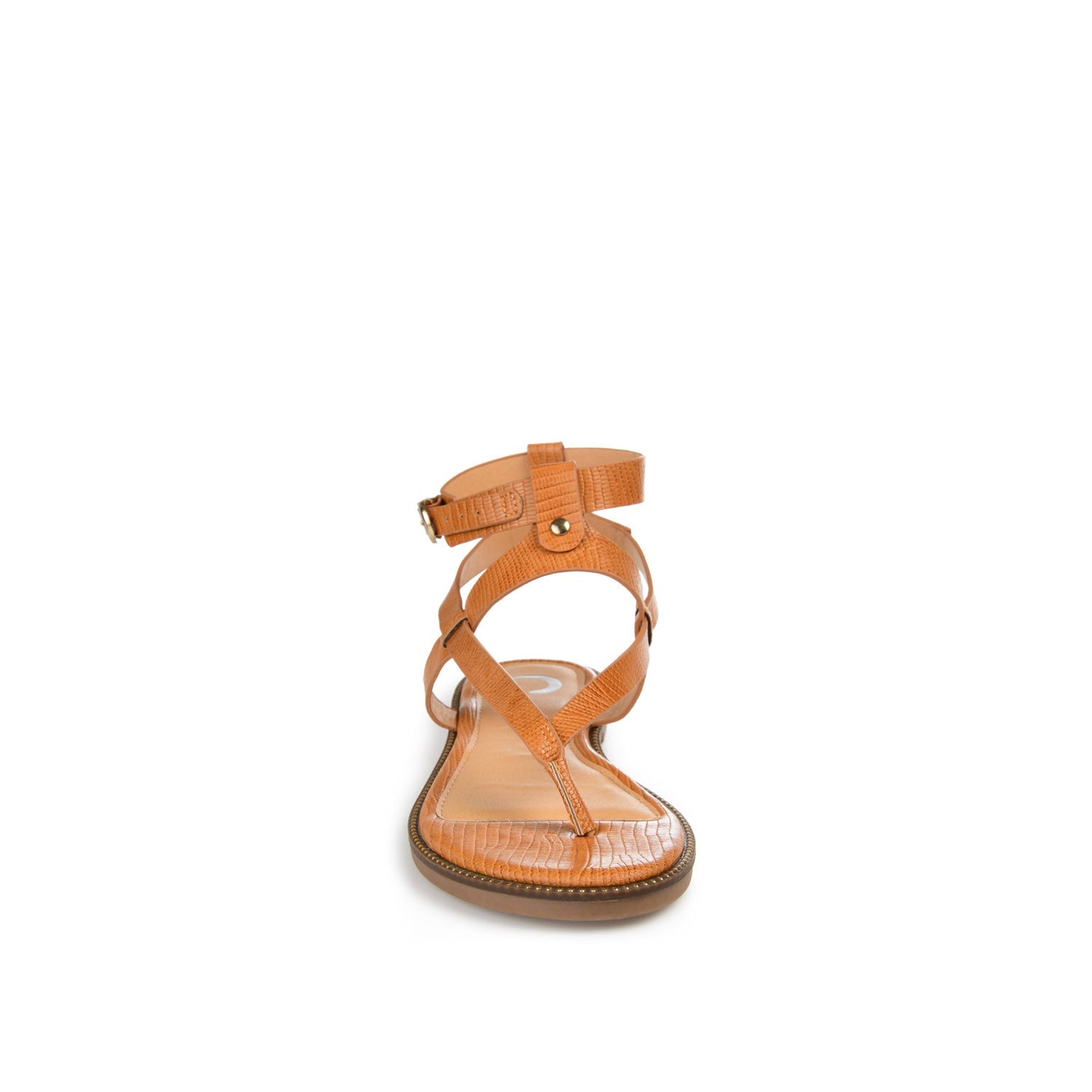 TANGIE MULTI STRAP SANDALS IN VEGAN LEATHER - Tan