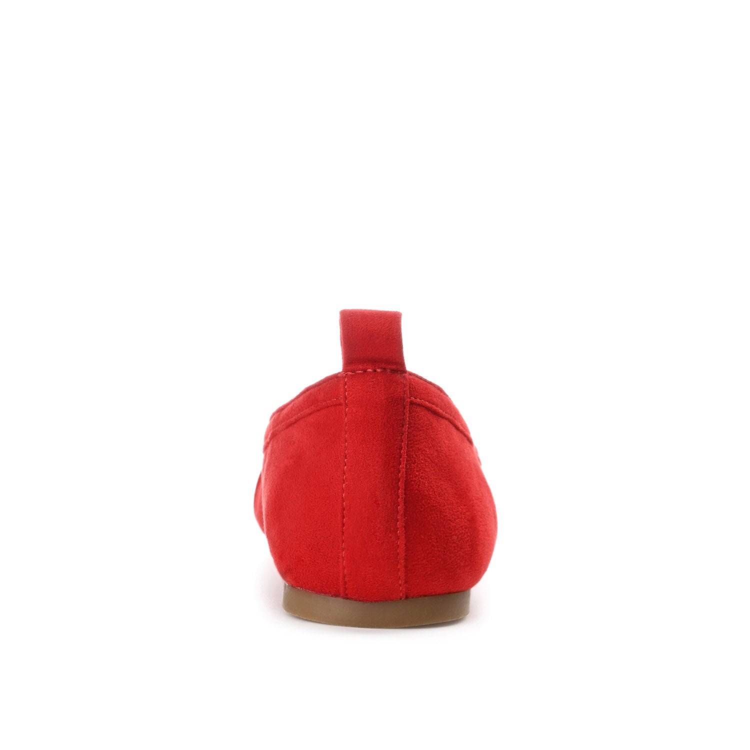 TANNYA RUCHED BALLET FLATS IN FAUX SUEDE