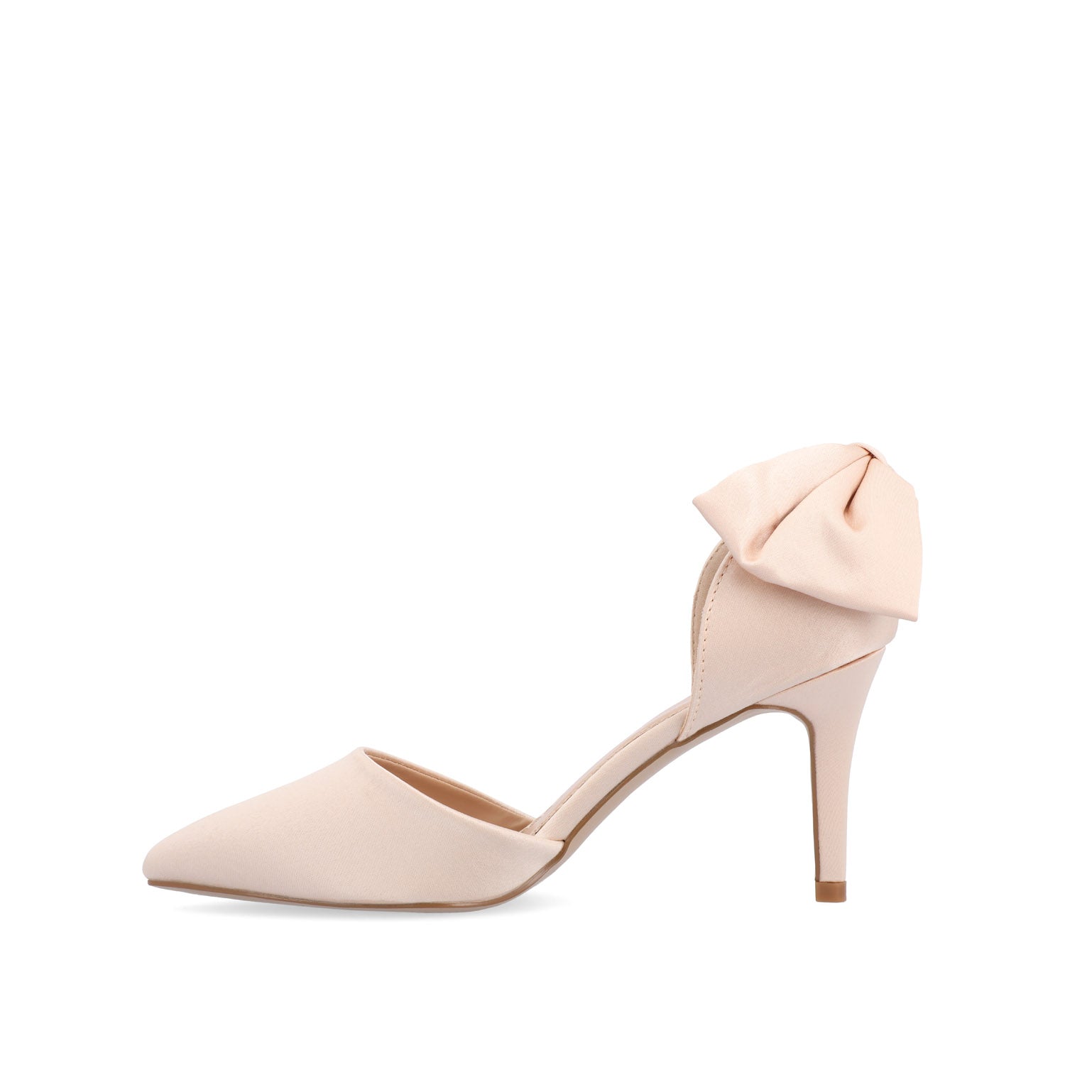 TANZI STILETTO HEELS IN SATIN - Blush