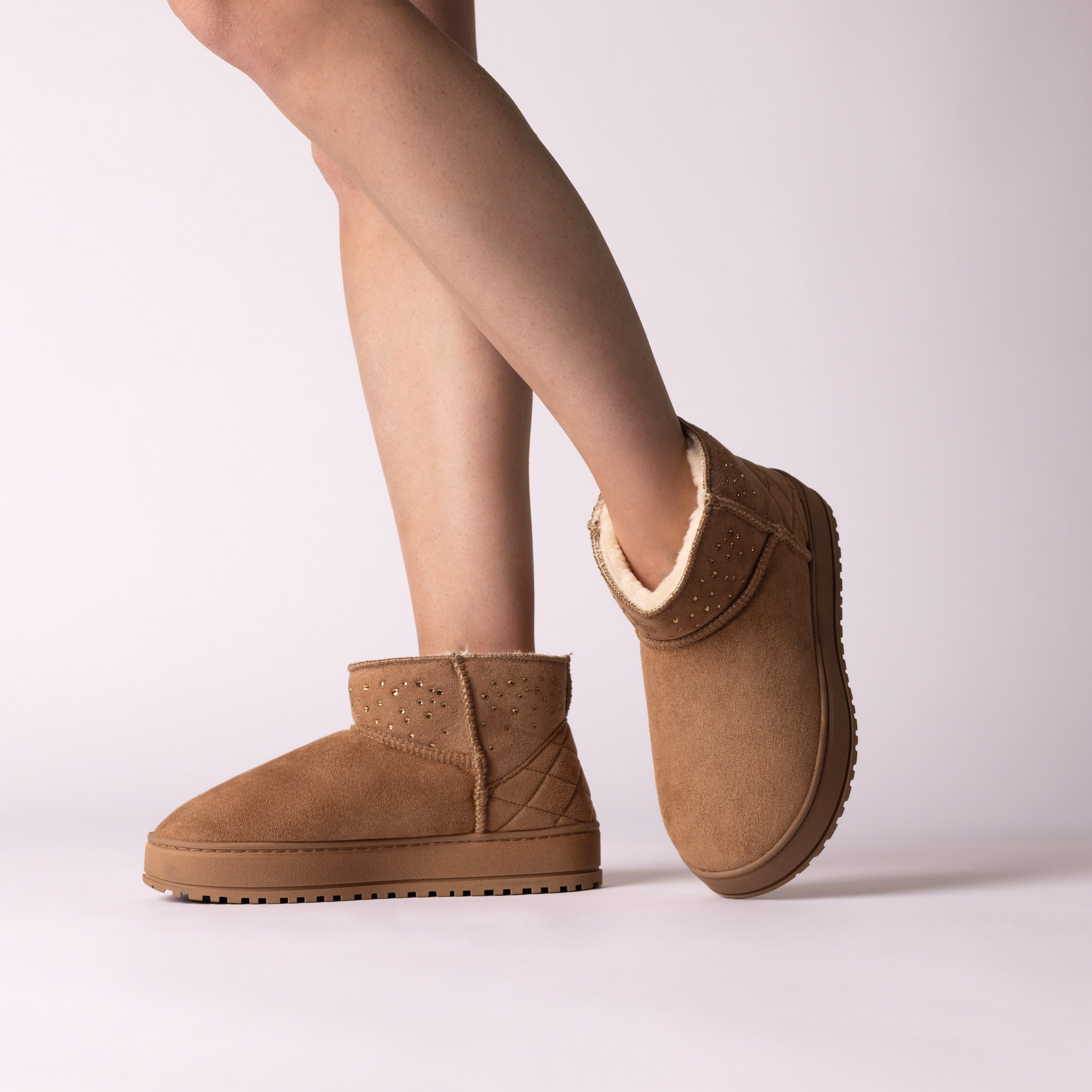 TARLA SLIPPER BOOTIE - Chestnut