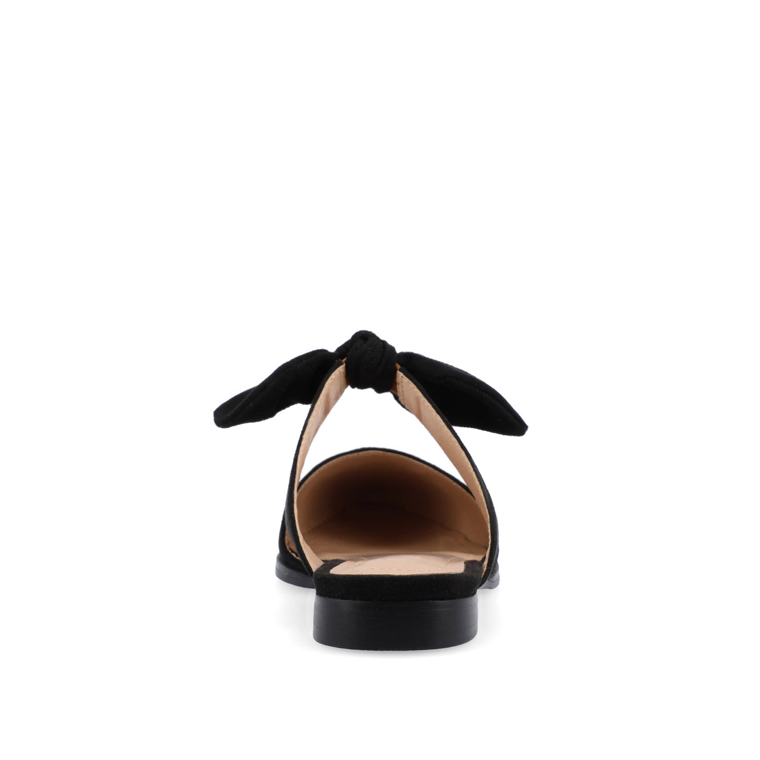 TELULAH MULE FLATS IN FAUX SUEDE - Black