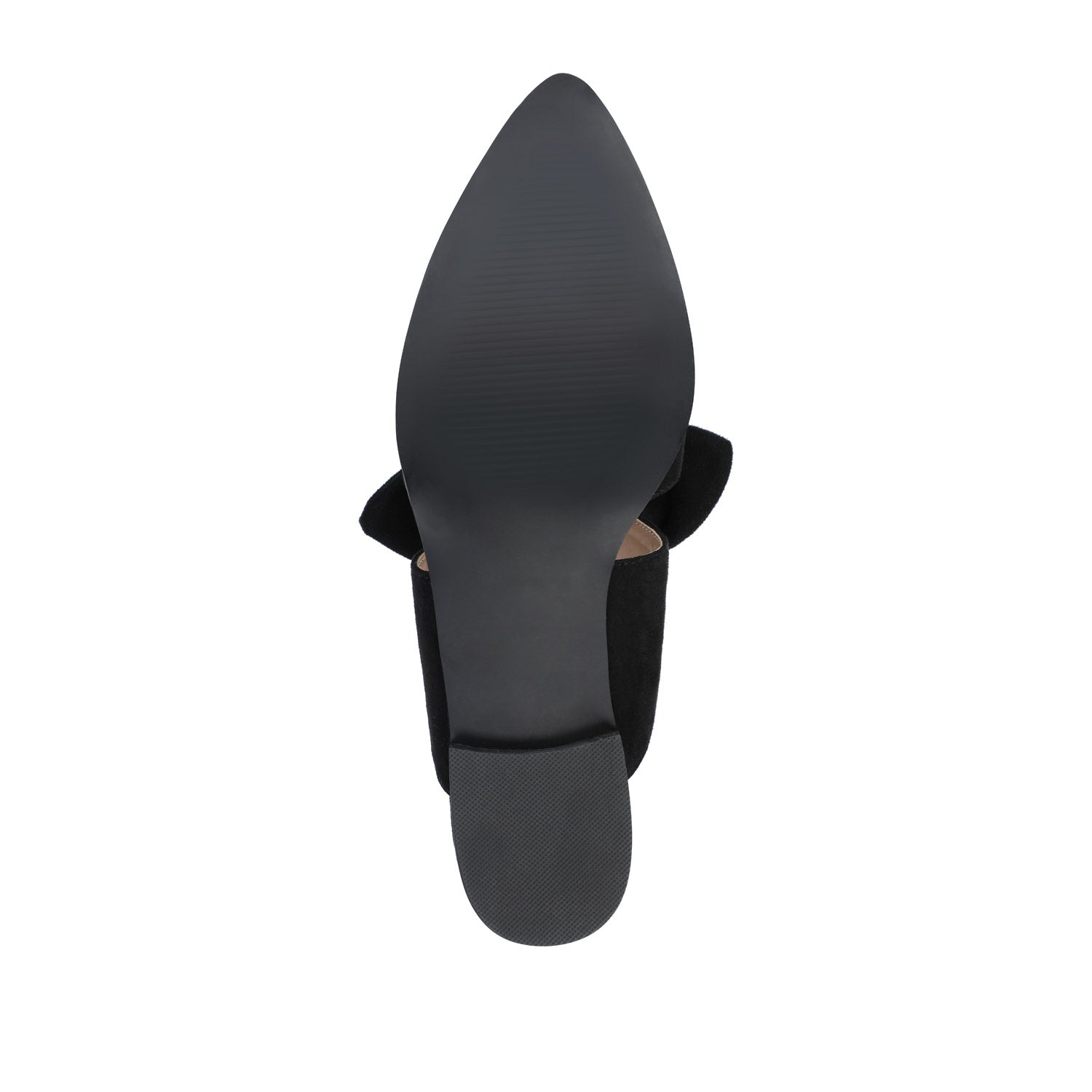 TELULAH MULE FLATS IN FAUX SUEDE - Black