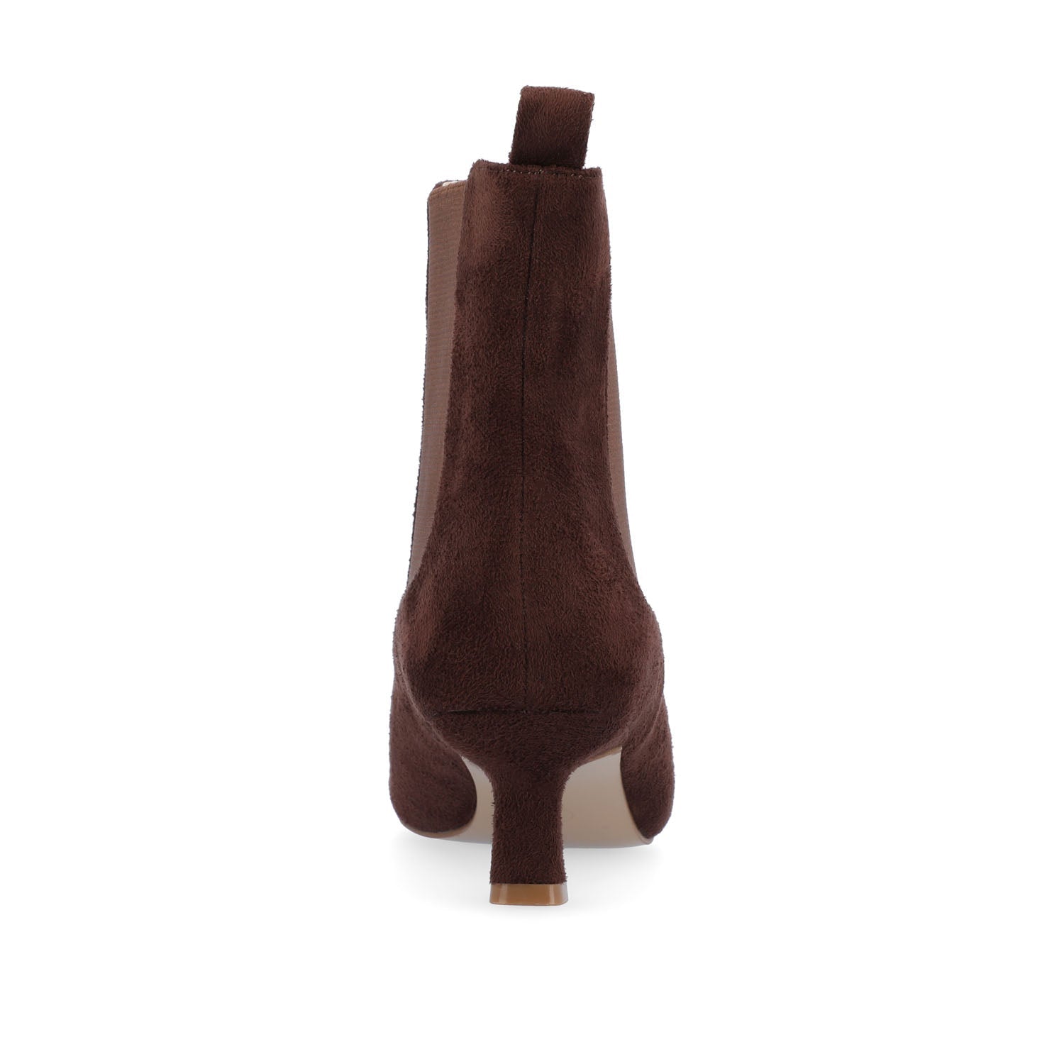 TENLEE CHELSEA BOOTIES IN FAUX SUEDE - Brown Faux Suede