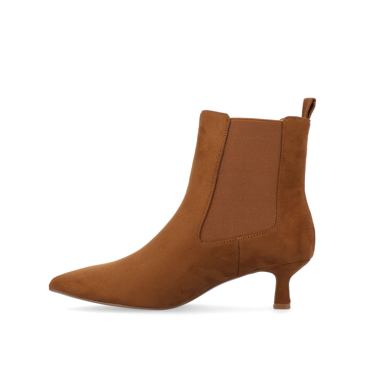 TENLEE CHELSEA BOOTIES IN WIDE - Tan Faux Suede