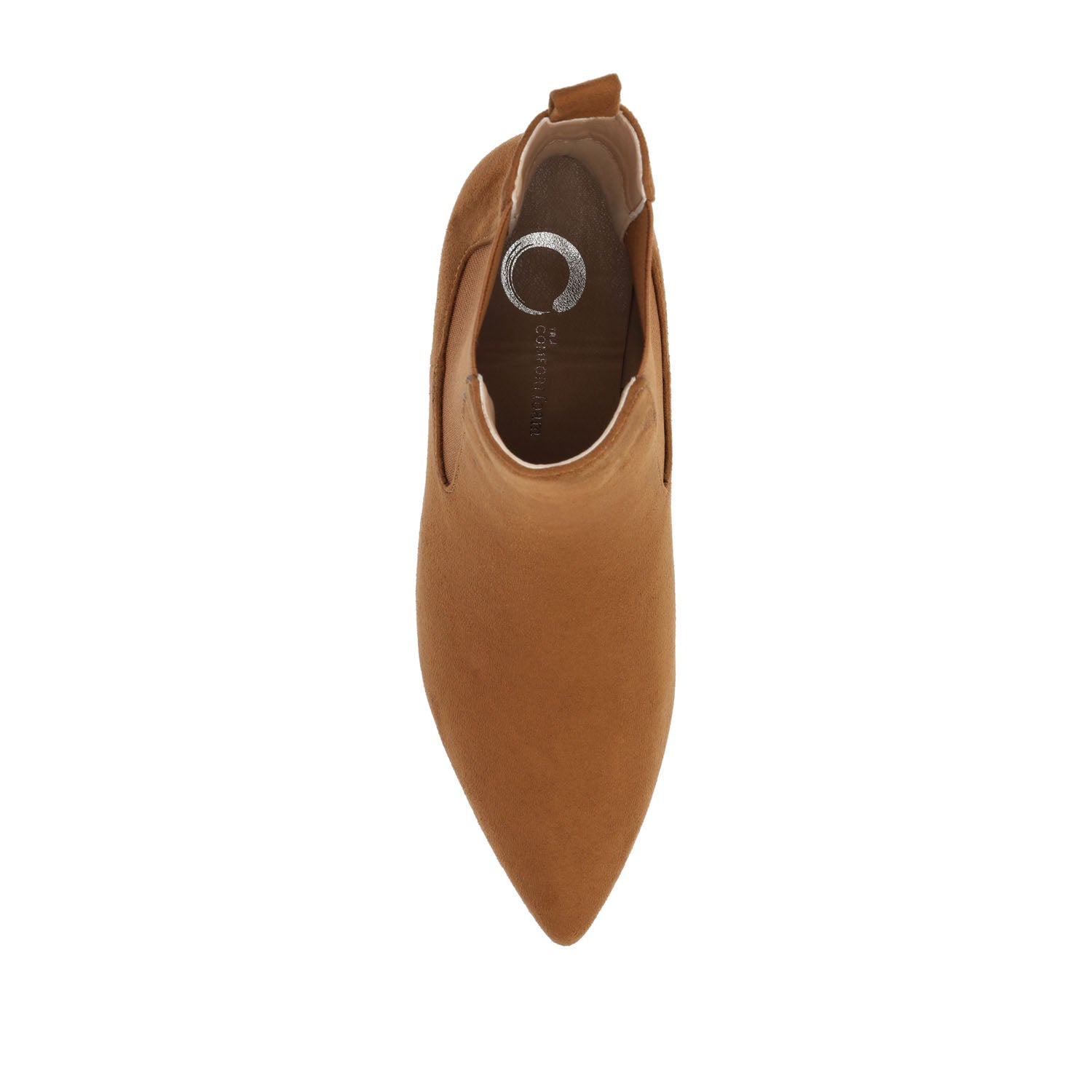 TENLEE CHELSEA BOOTIES IN WIDE - Tan Faux Suede