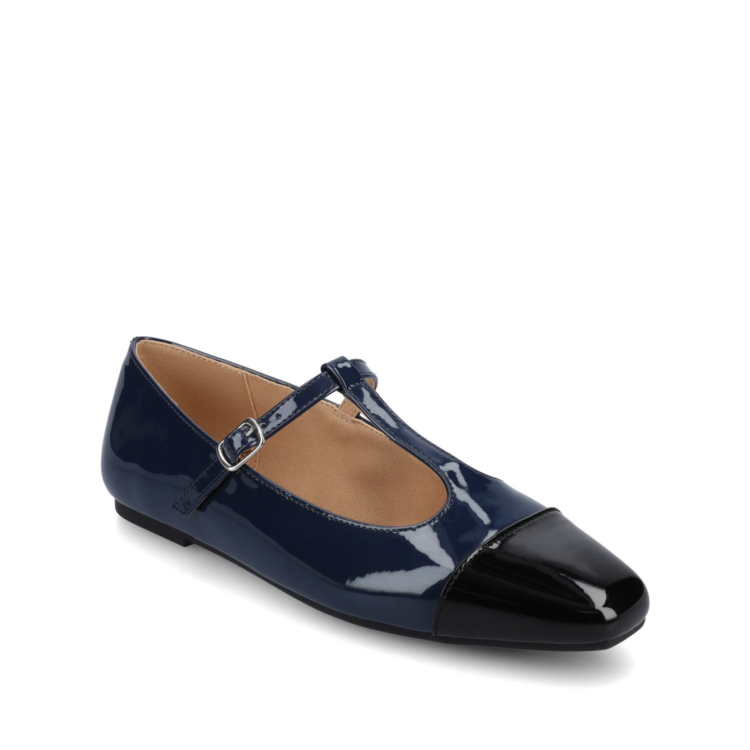 THEAH MARY JANE FLATS IN WIDE - Patent Navy