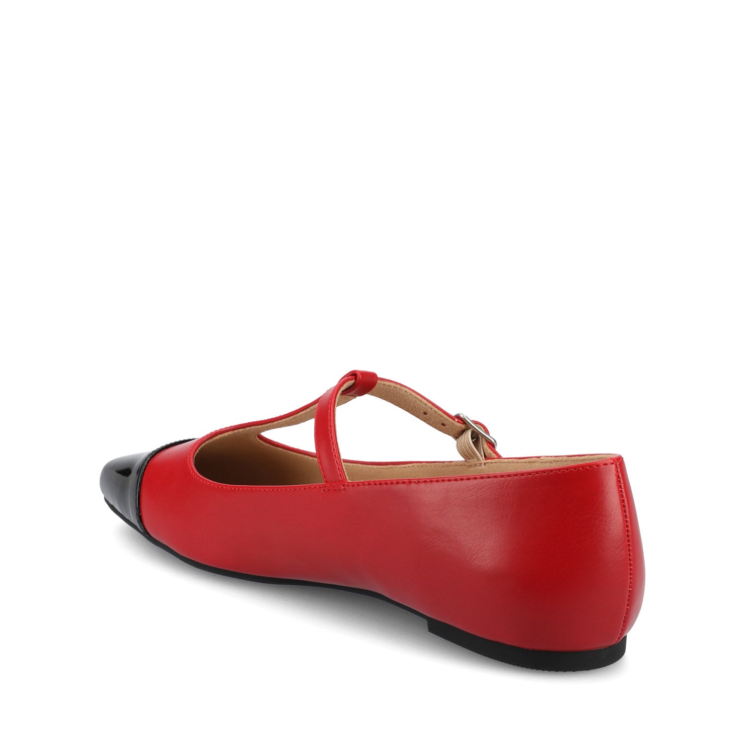 THEAH T-STRAP BALLET FLATS - Red