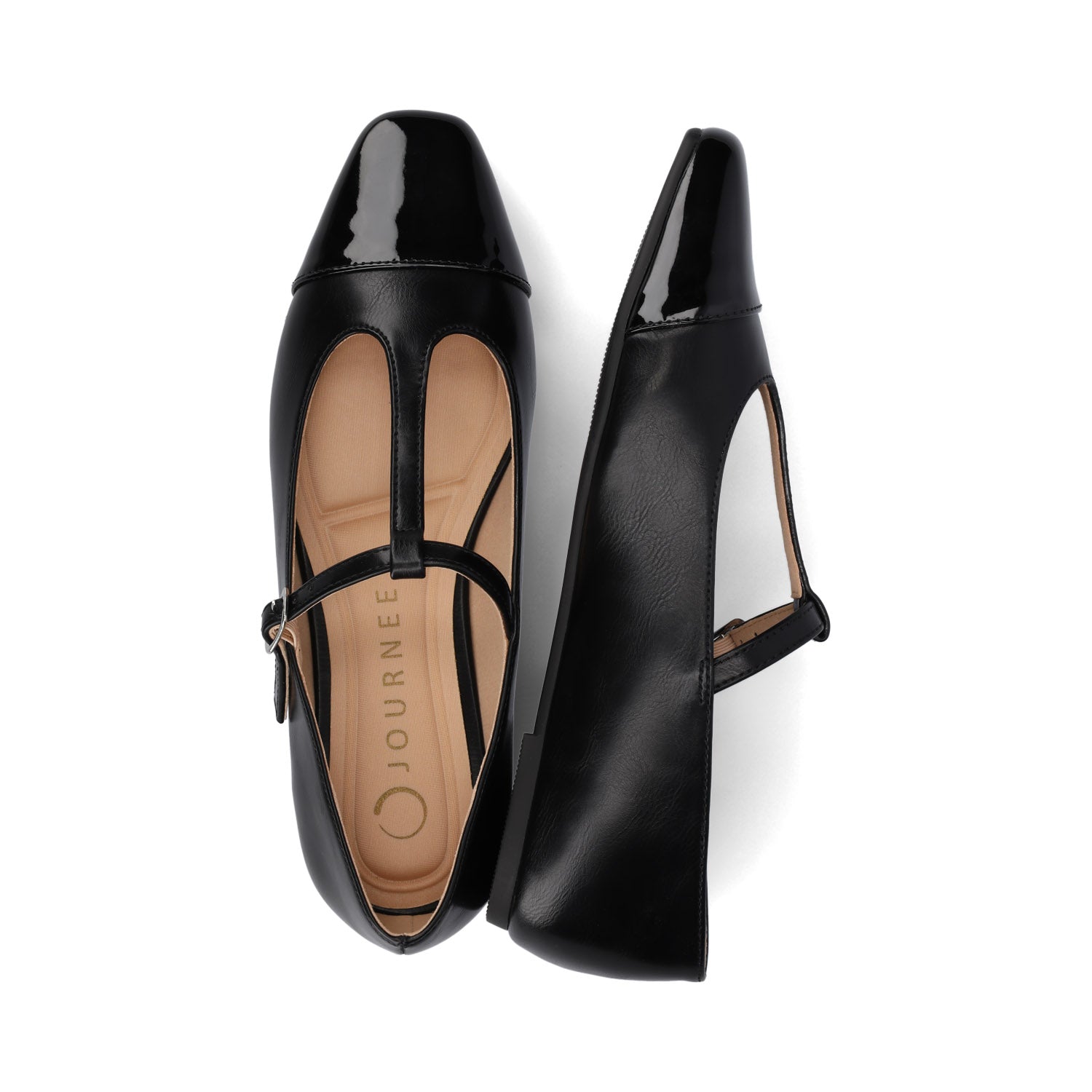 THEAH MARY JANE FLATS IN WIDE - Black