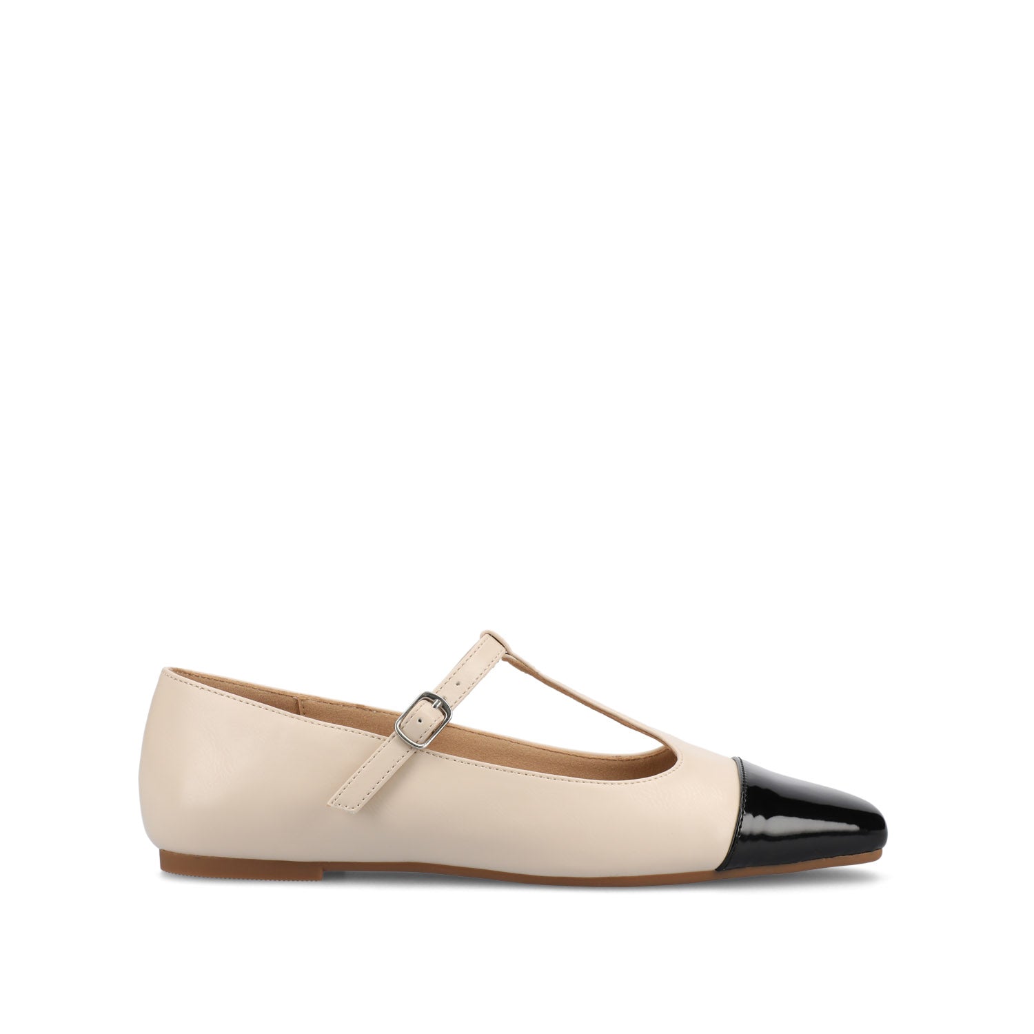 Journee Collection Women's Theah Mary Jane Flats | Bone | Size 7