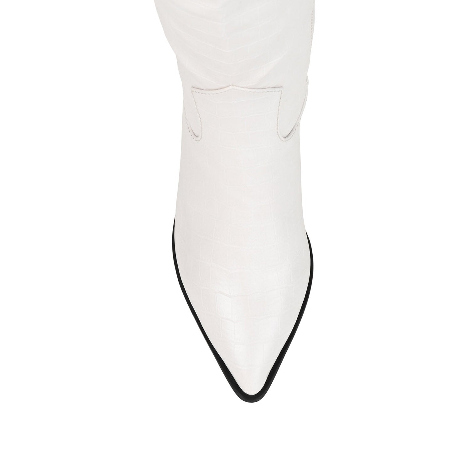 THERESE BOOTS IN WIDE WIDTH & CALF - Bone Croco