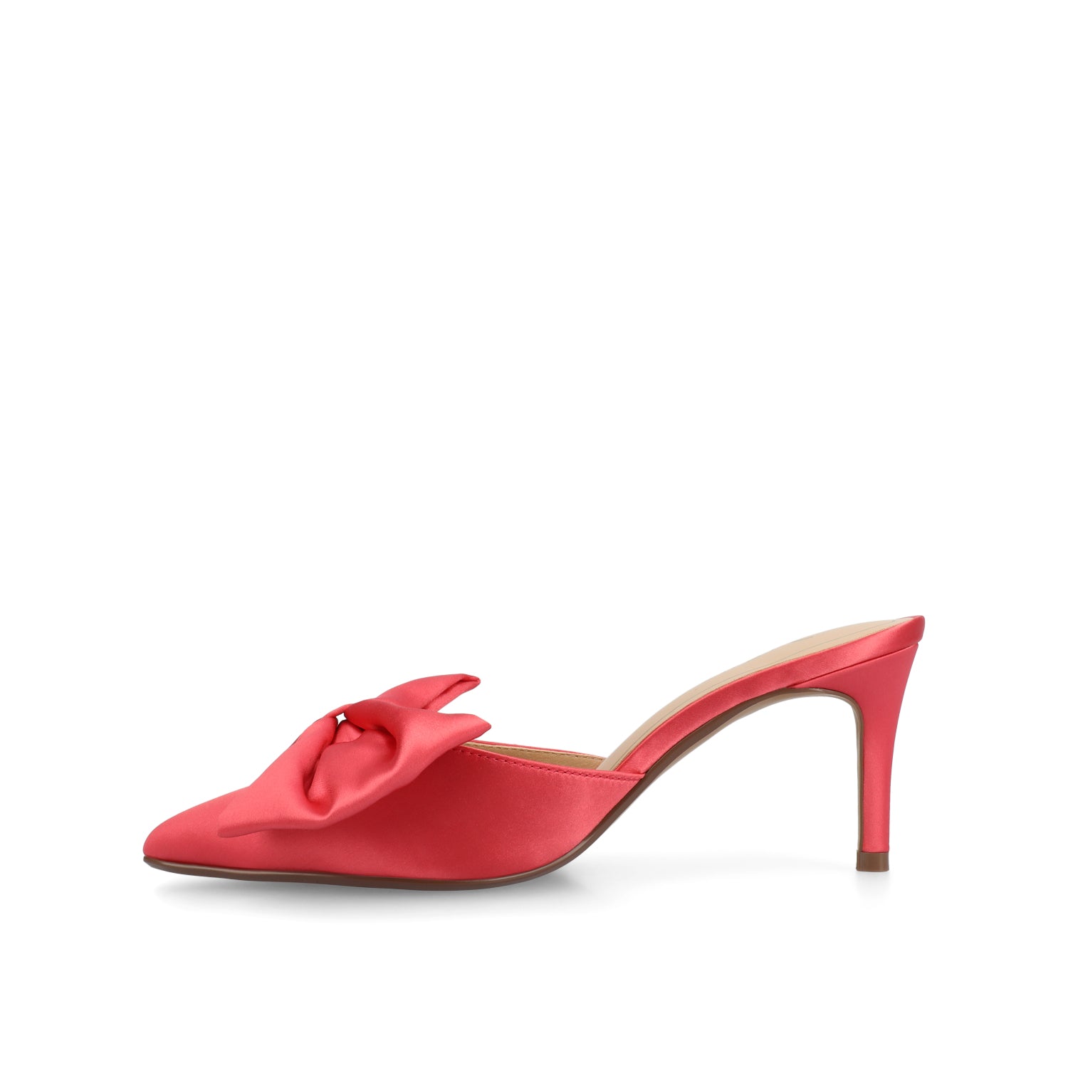 TIARRA STILETTO HEELS IN SATIN - Coral