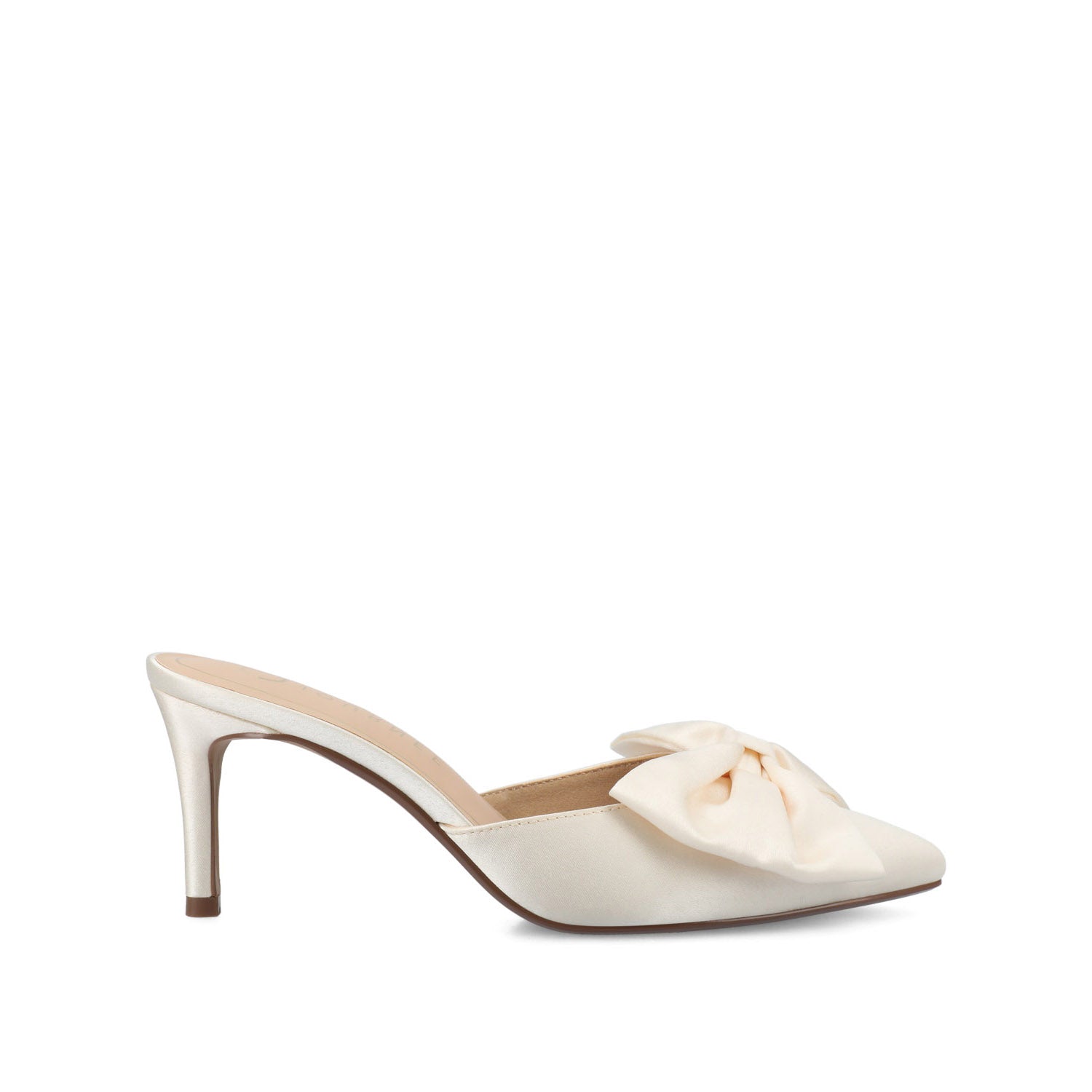 TIARRA STILETTO HEELS IN SATIN - Ivory