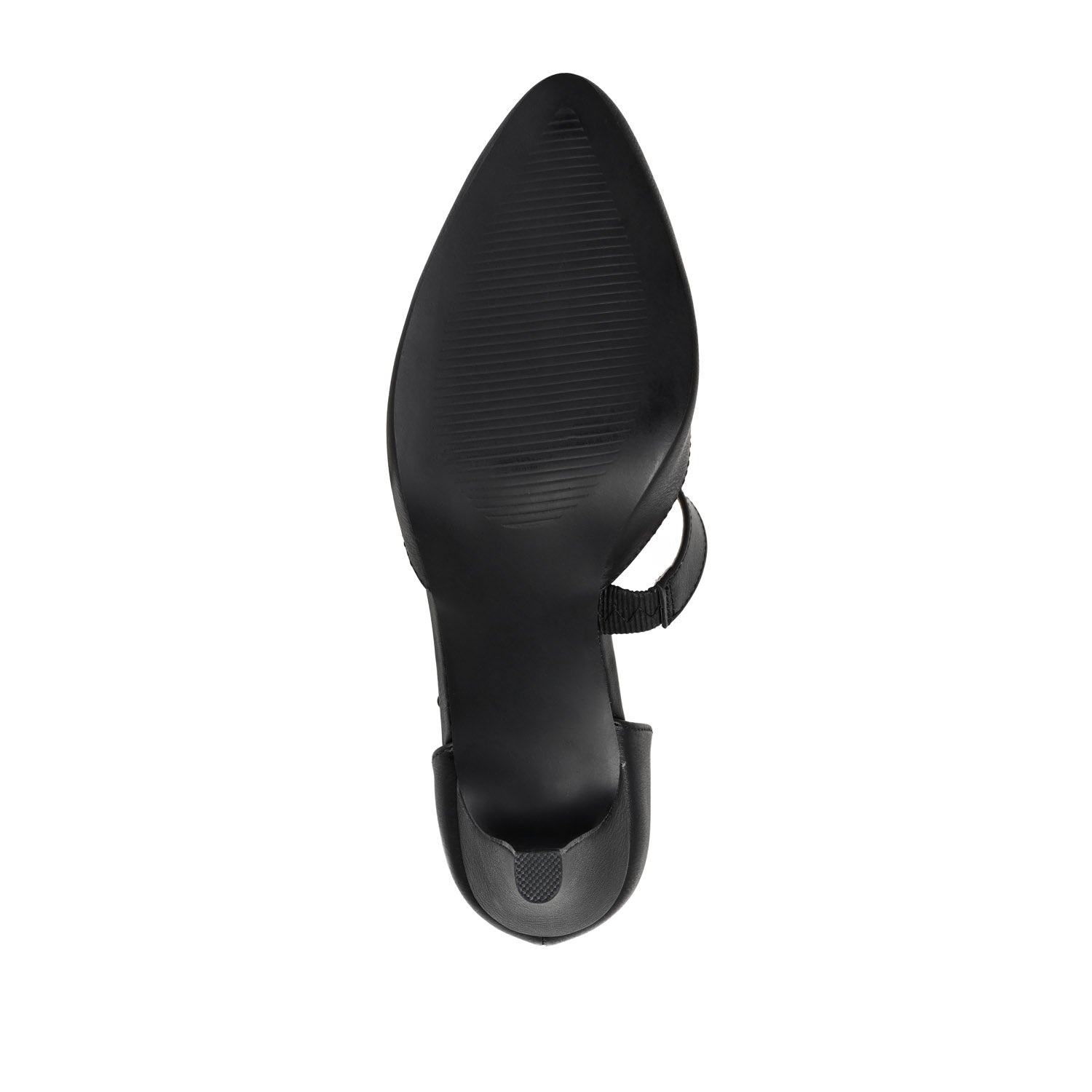 TILLIS D'ORSAY PUMP HEELS IN VEGAN LEATHER - Black