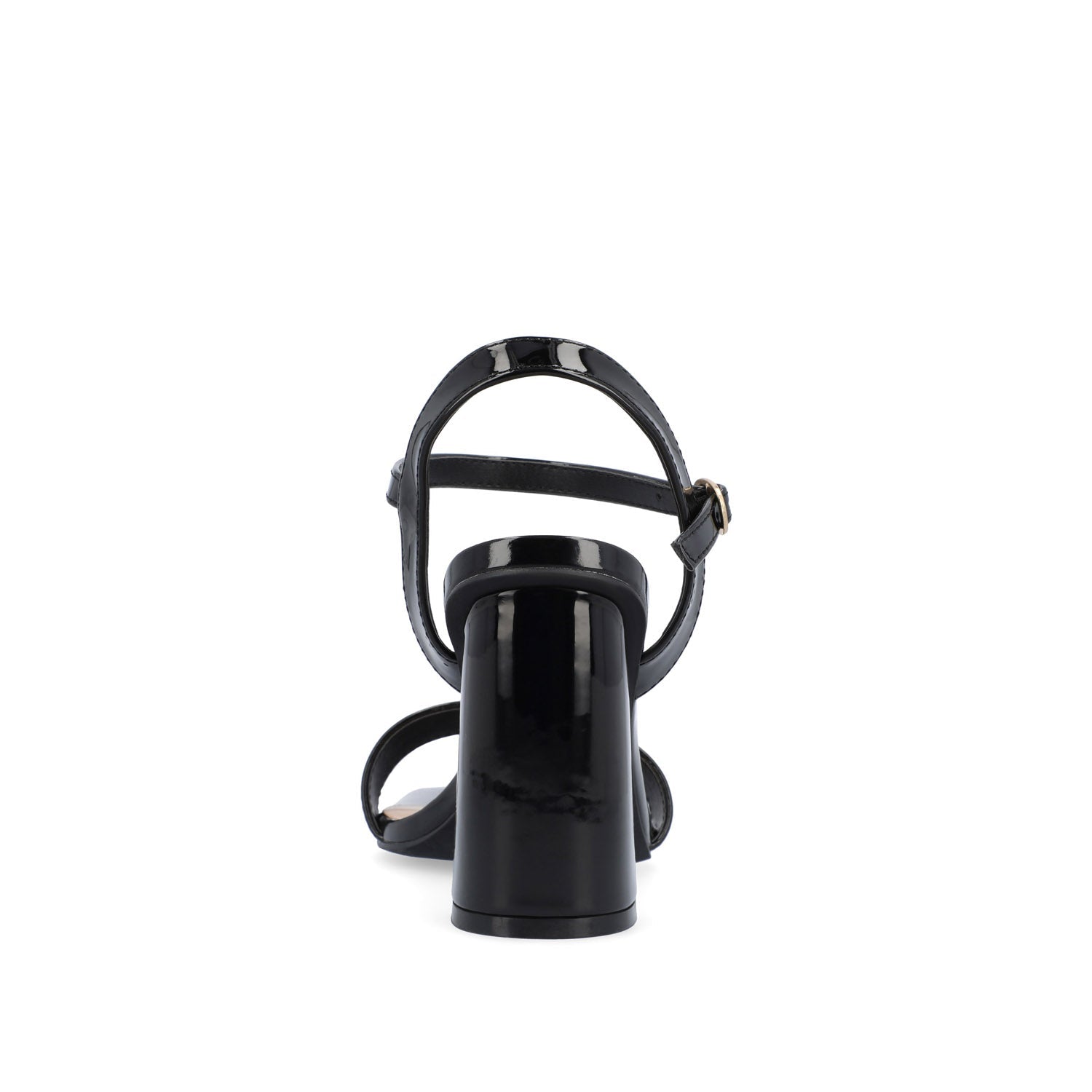 TIVONA STRAPPY BLOCK HEELS IN VEGAN LEATHER - Black