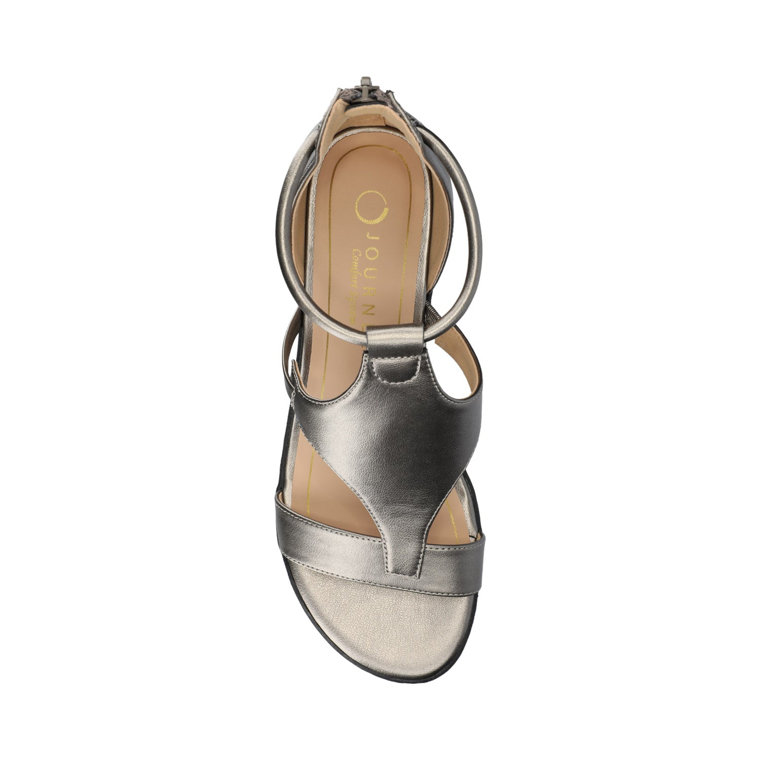 TRAYLE WEDGE GLADIATOR SANDALS IN WIDE - Pewter