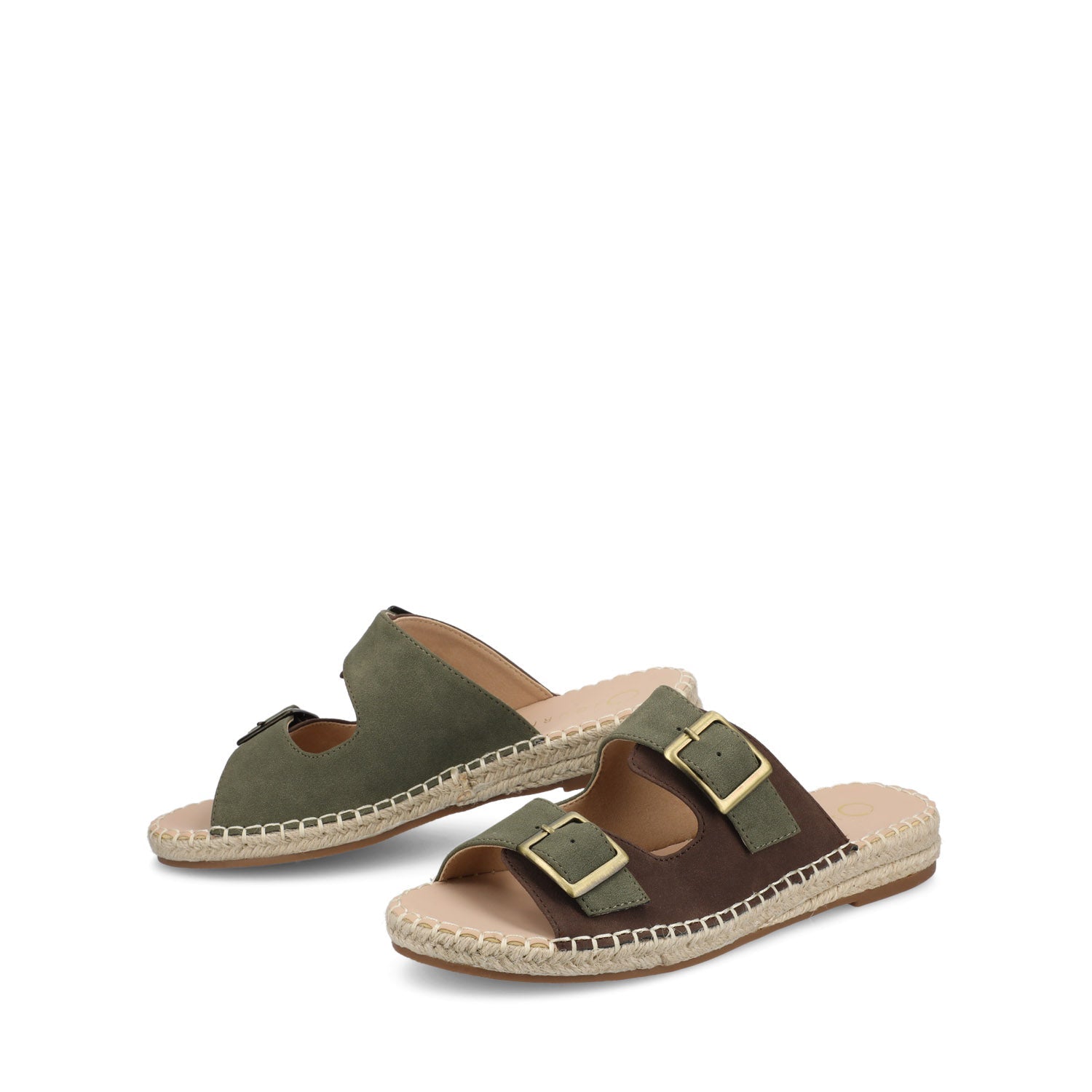 TRESAH ESPADRILLE SANDALS - Olive