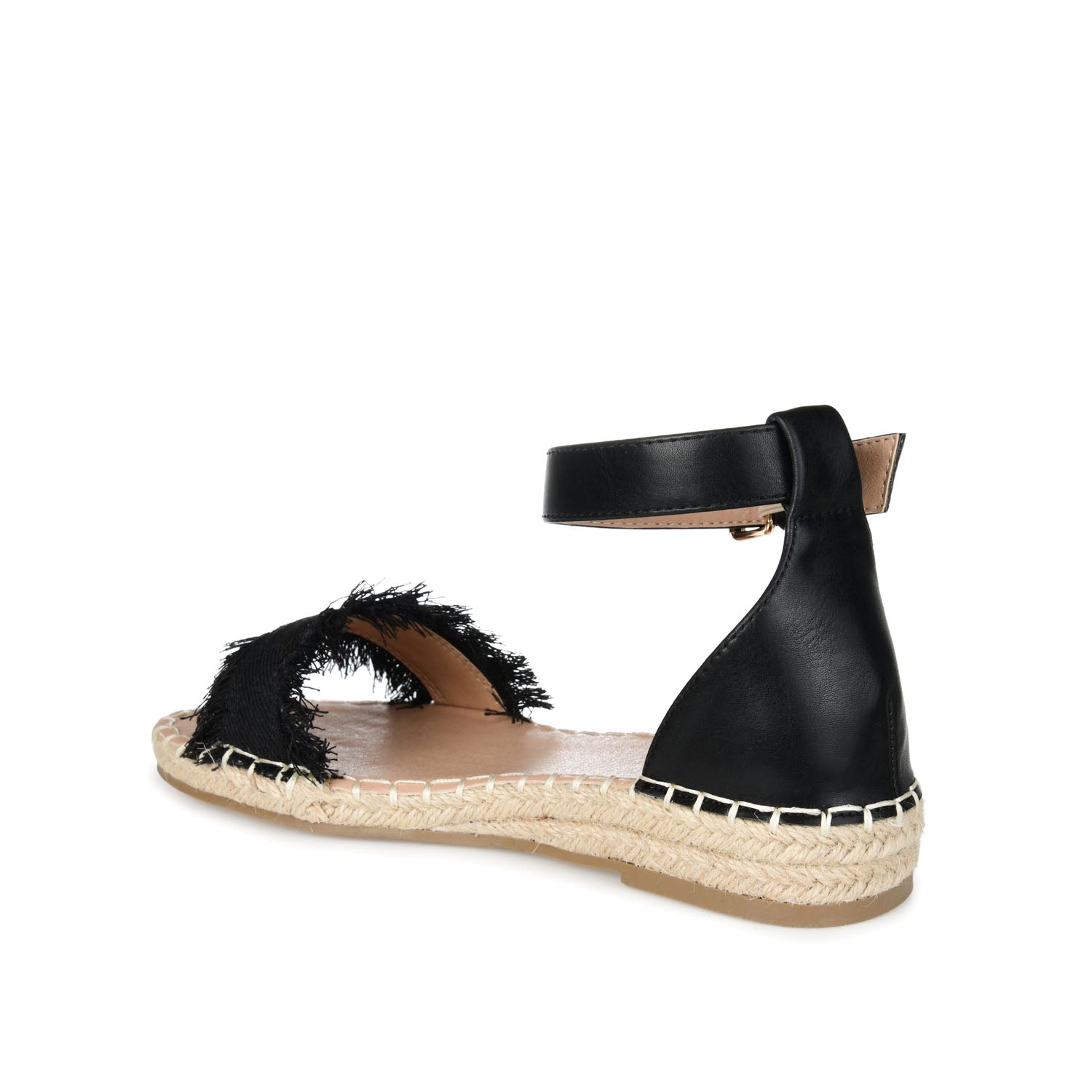 TRISTEEN ESPADRILLE SANDALS IN FABRIC - Black