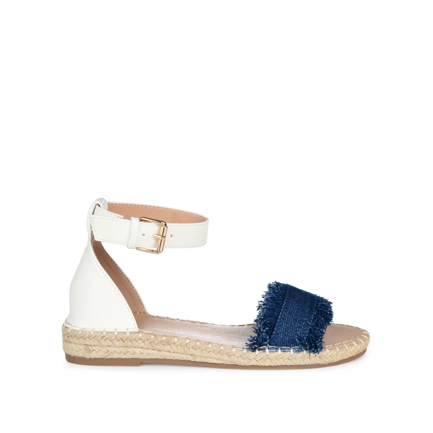 TRISTEEN ESPADRILLE SANDALS IN FABRIC - Dark Denim
