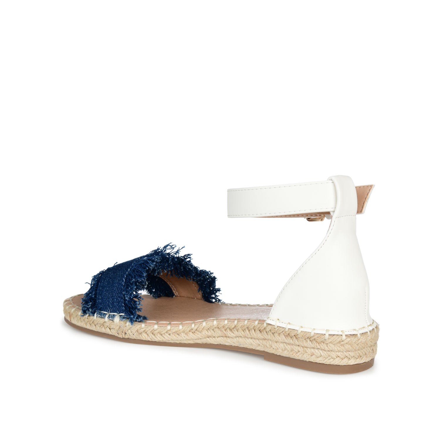 TRISTEEN ESPADRILLE SANDALS IN FABRIC - Dark Denim