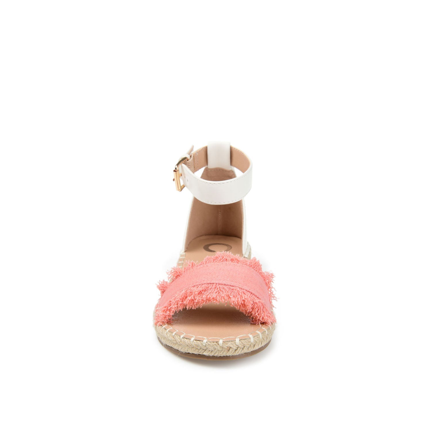 TRISTEEN ESPADRILLE SANDALS IN FABRIC - Coral