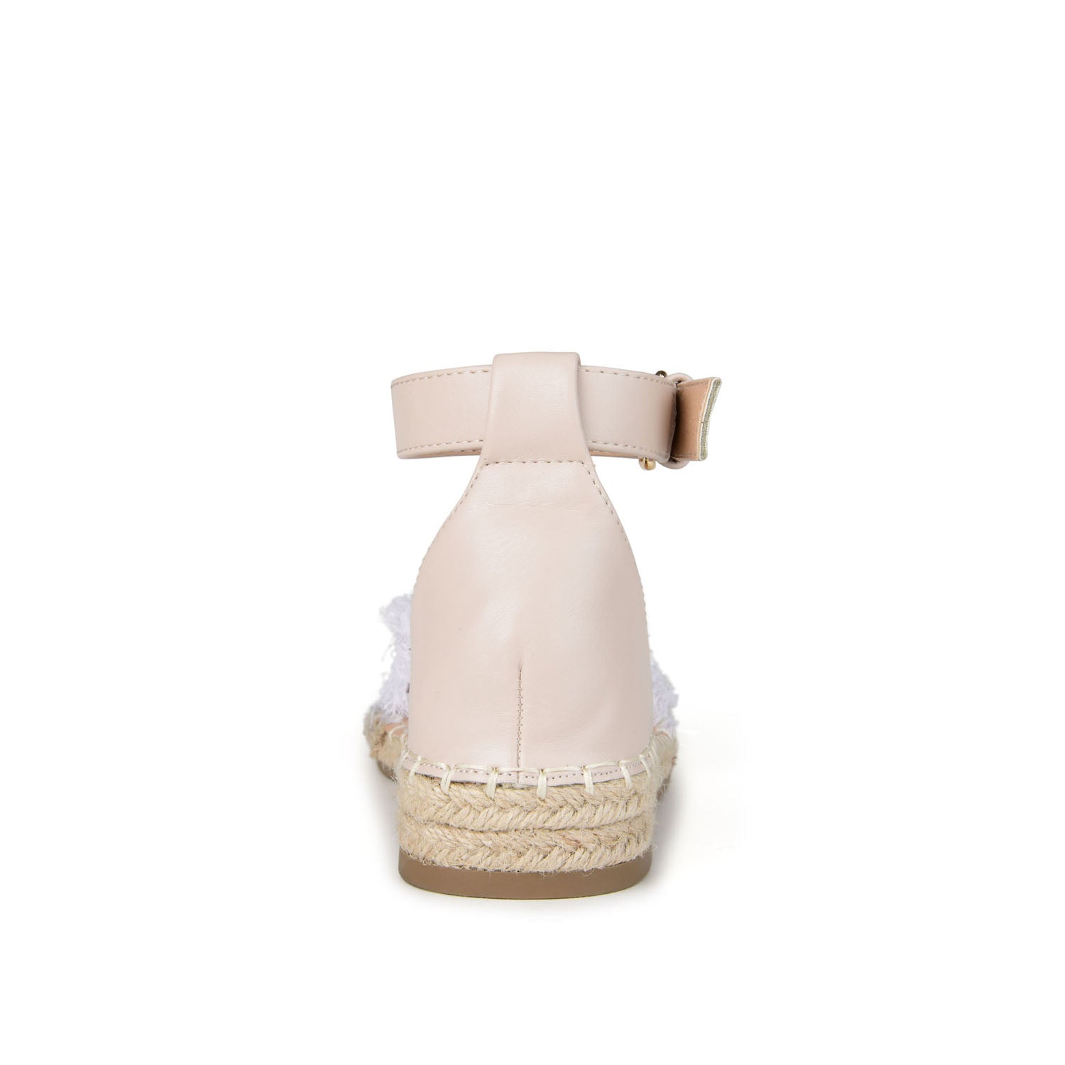 TRISTEEN ESPADRILLE SANDALS IN FABRIC - White