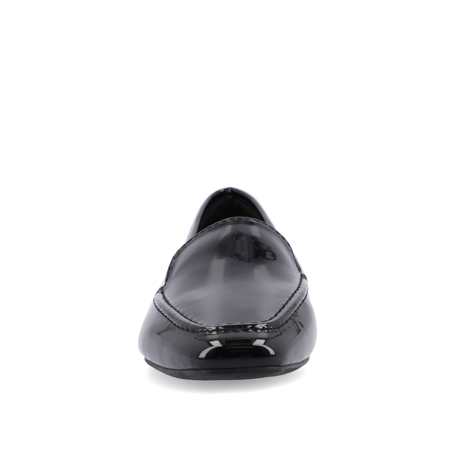 TULLIE SLIP-ON LOAFER FLATS IN FAUX SUEDE - Patent/Pink