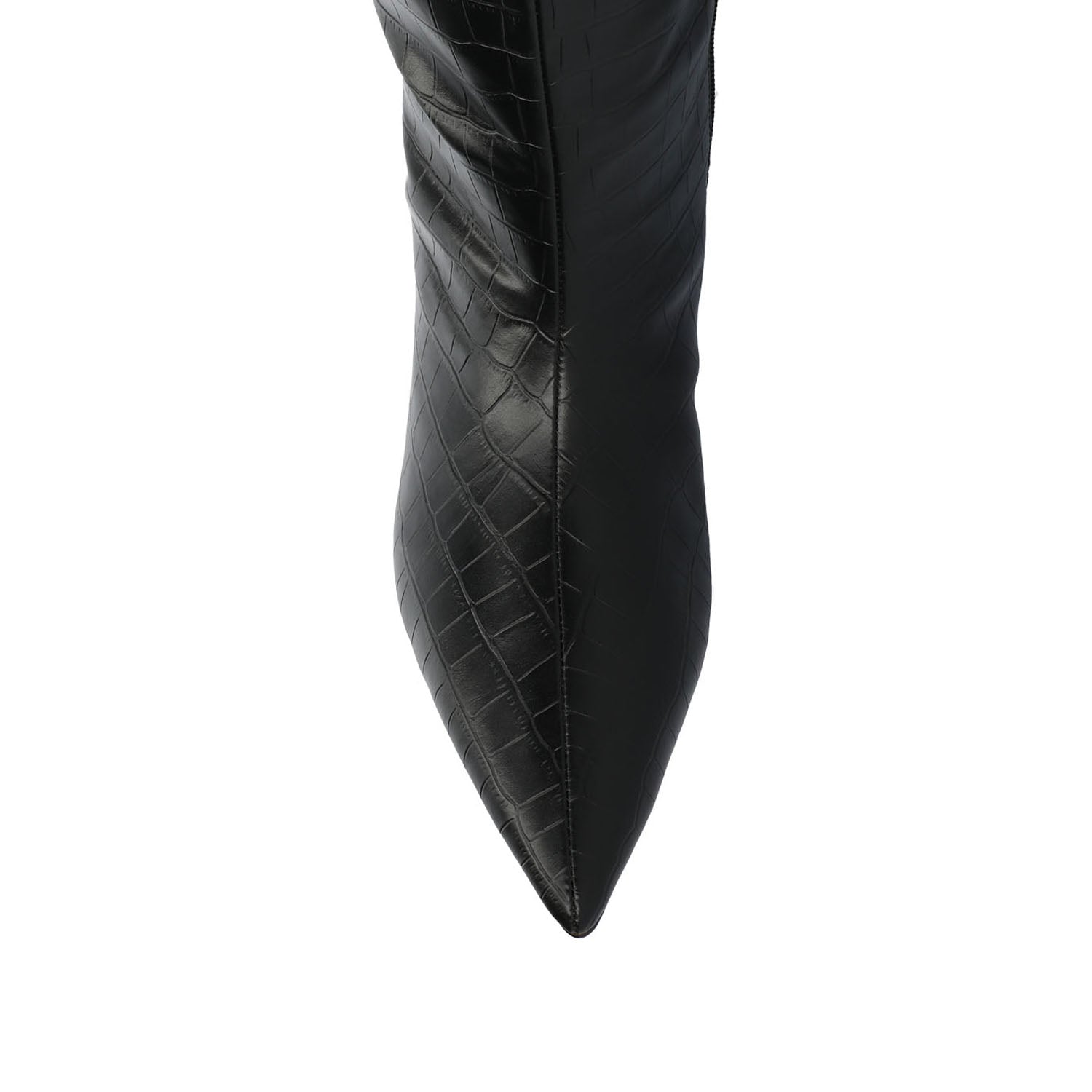 TULLIP KNEE HIGH BOOTS IN VEGAN LEATHER