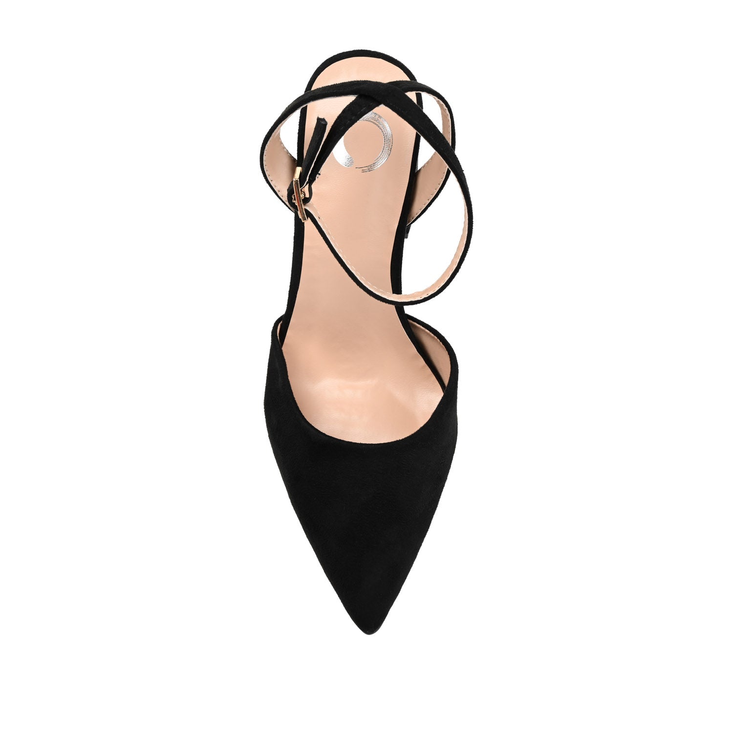 TYYRA BLOCK HEELS IN FAUX SUEDE - Black