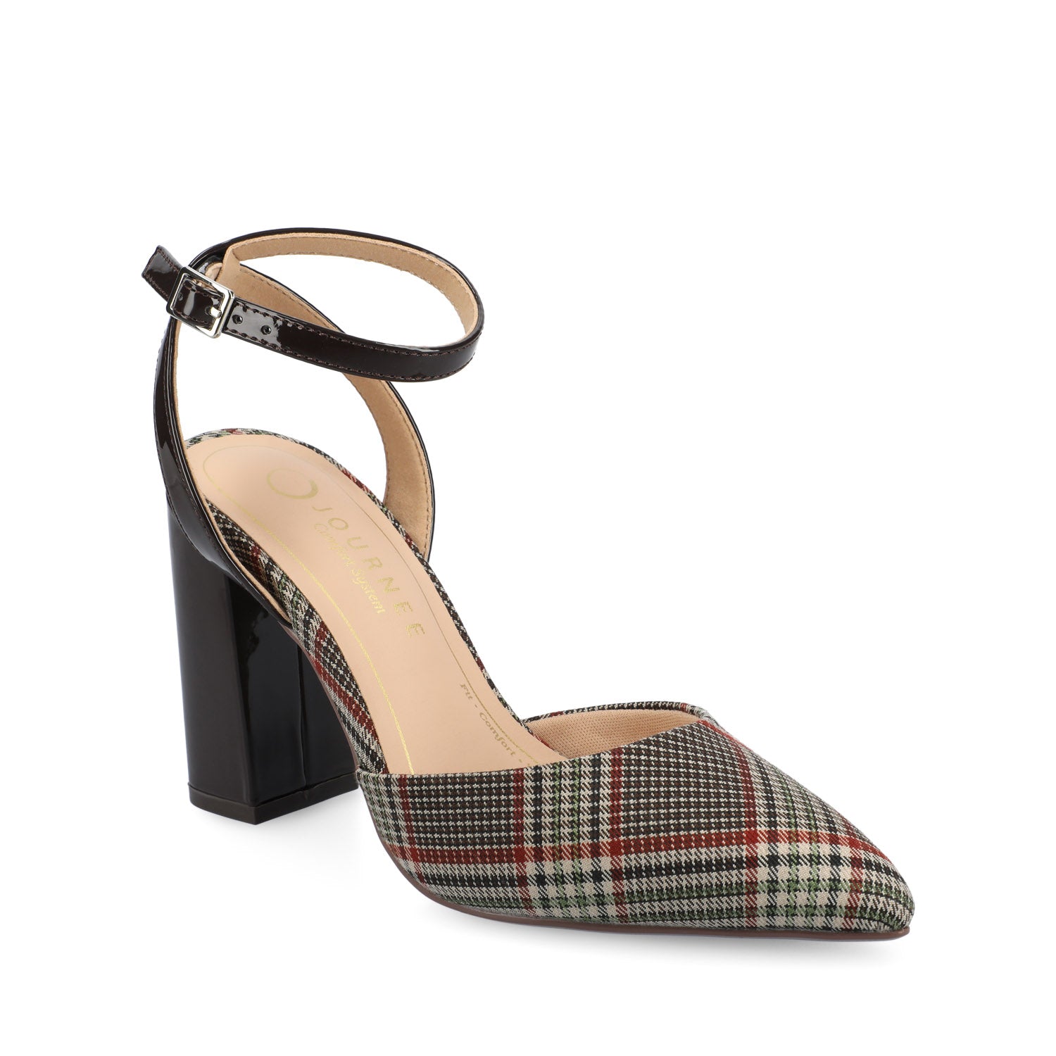 TYYRA IN CREAM CHOCOLATE PLAID - WIDE