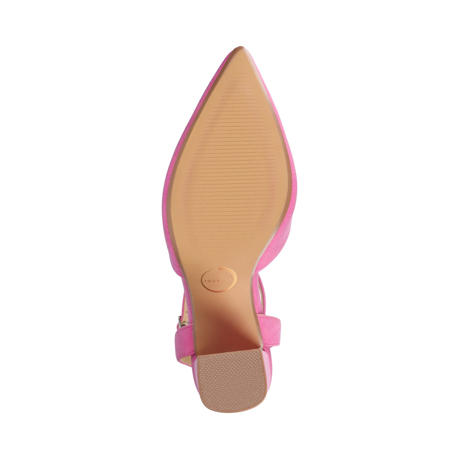 TYYRA BLOCK HEELS IN FAUX SUEDE IN WIDE - Hot Pink