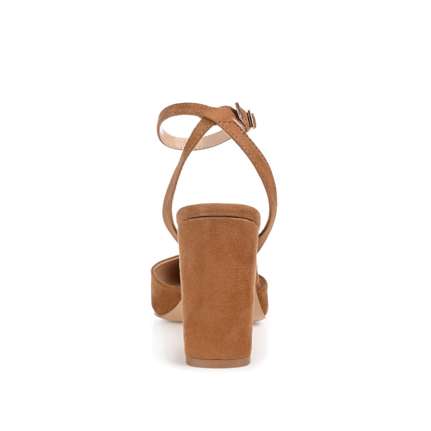 TYYRA BLOCK HEELS IN FAUX SUEDE IN WIDE