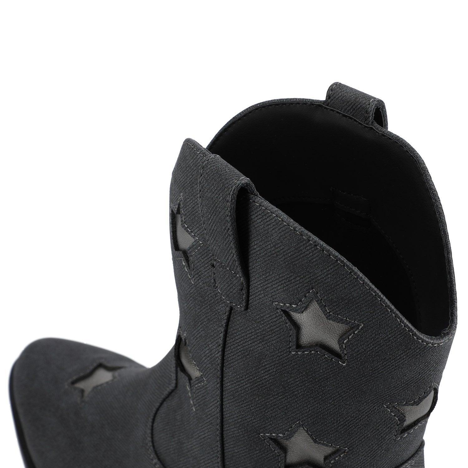 UNDERWOOD WESTERN STAR BOOTIES IN WIDE - Charcoal