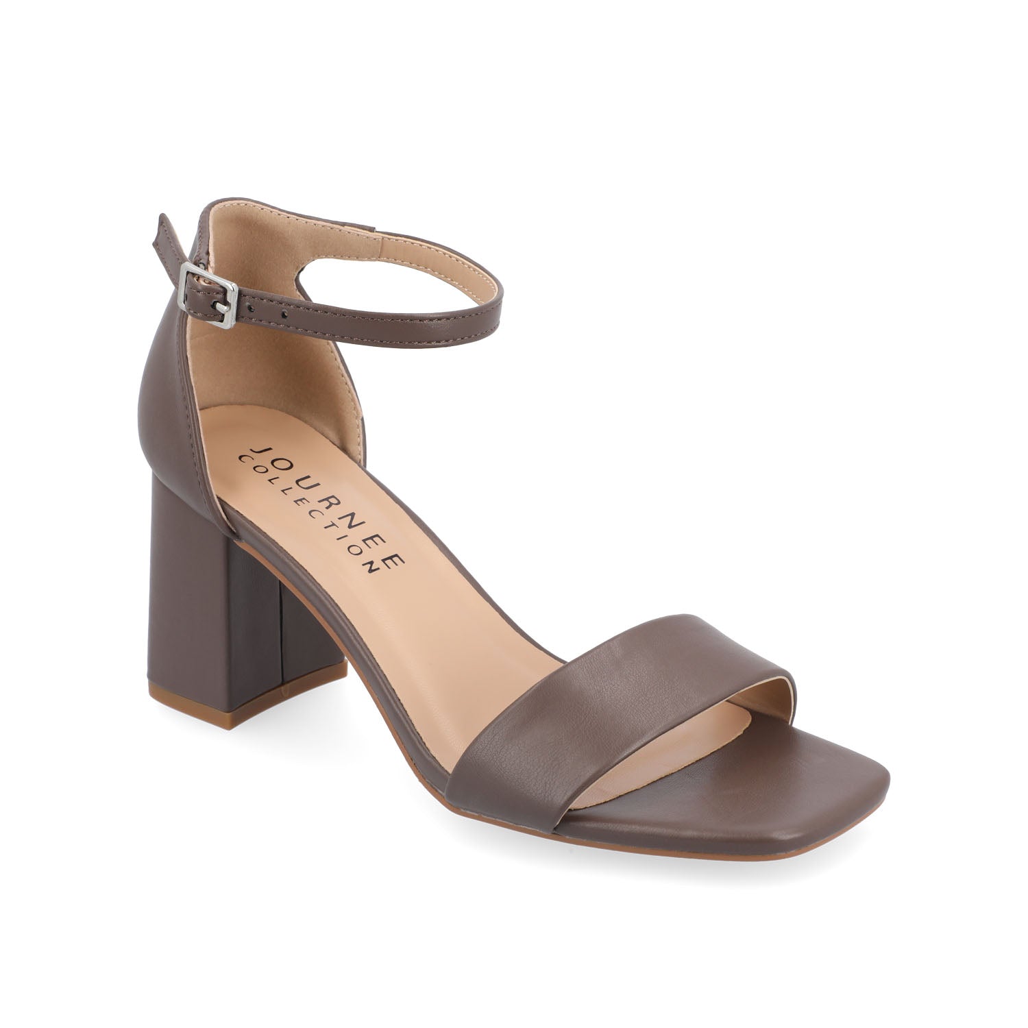 VALENNCIA WARM SHADE STRAPPY HEEL IN WIDE - Truffle