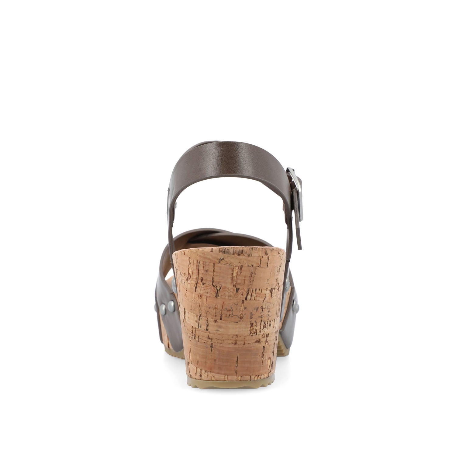 VALENTINA HEELED SANDALS IN VEGAN LEATHER - Brown