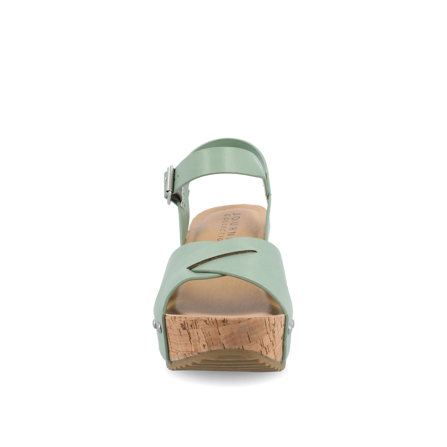 VALENTINA HEELED SANDALS IN VEGAN LEATHER - Green