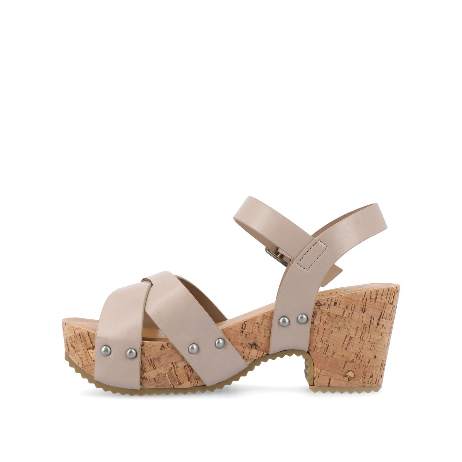 VALENTINA HEELED SANDALS IN VEGAN LEATHER - Taupe