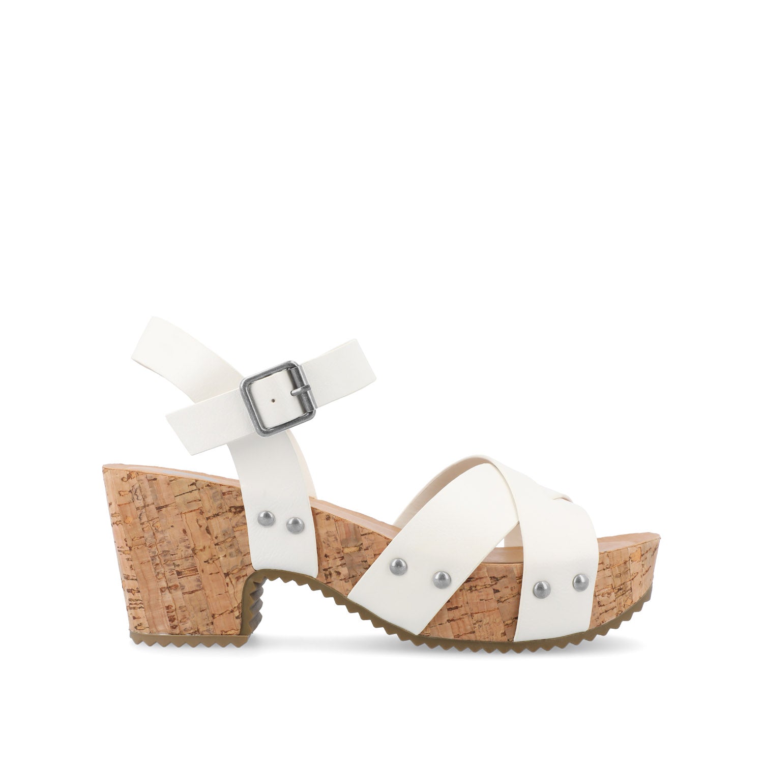 Caritasnepal Lucky Brand Trisa Wood Platform Sandals Crown Vintage