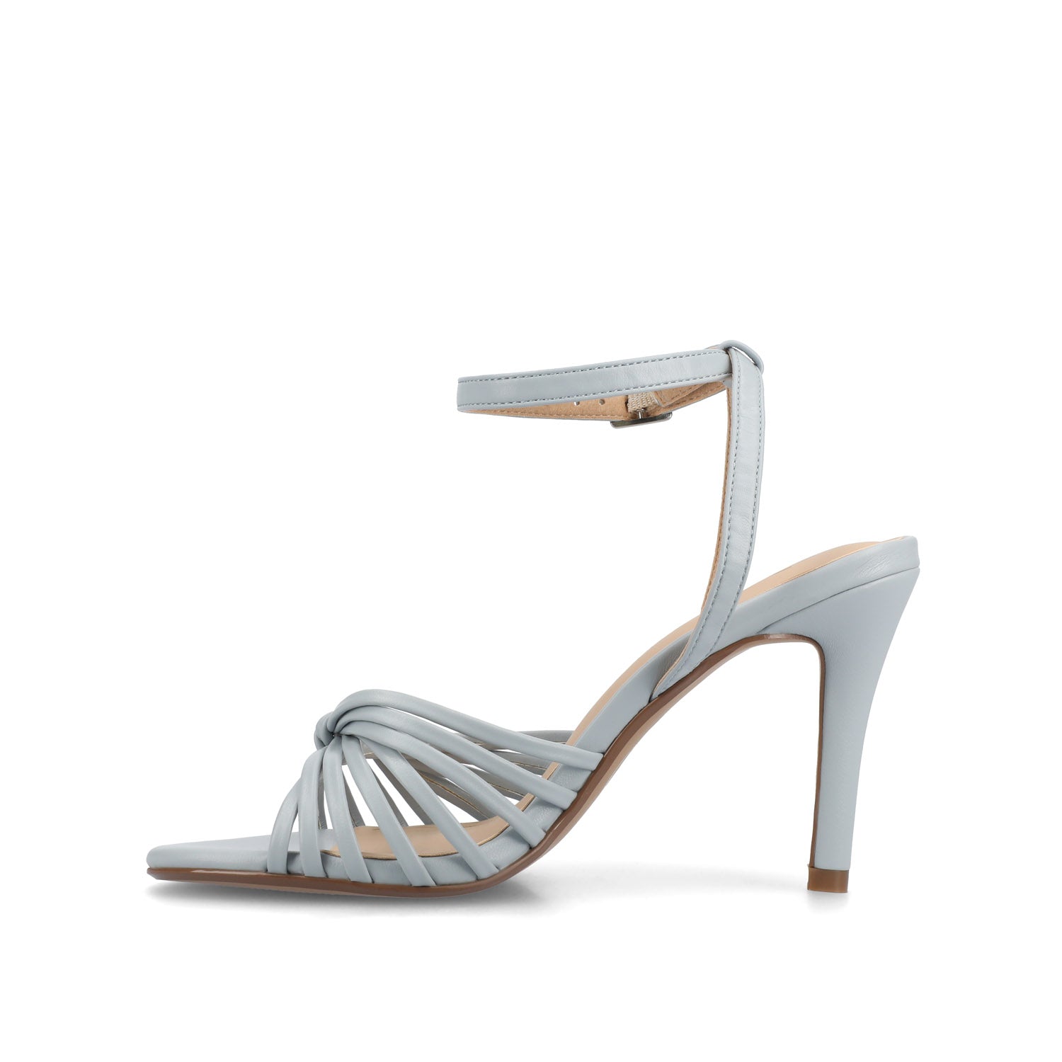 VANITA STILETTO HEELS IN VEGAN LEATHER IN WIDE - Blue