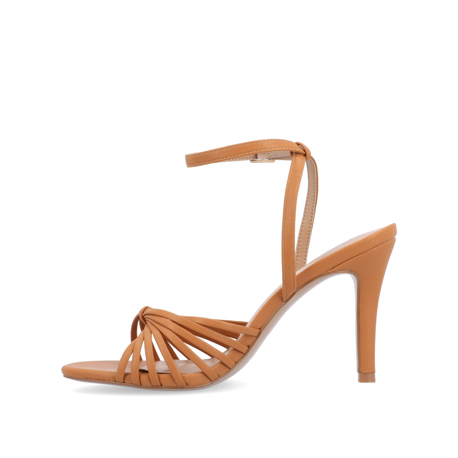 VANITA STILETTO HEELS IN VEGAN LEATHER - Tan