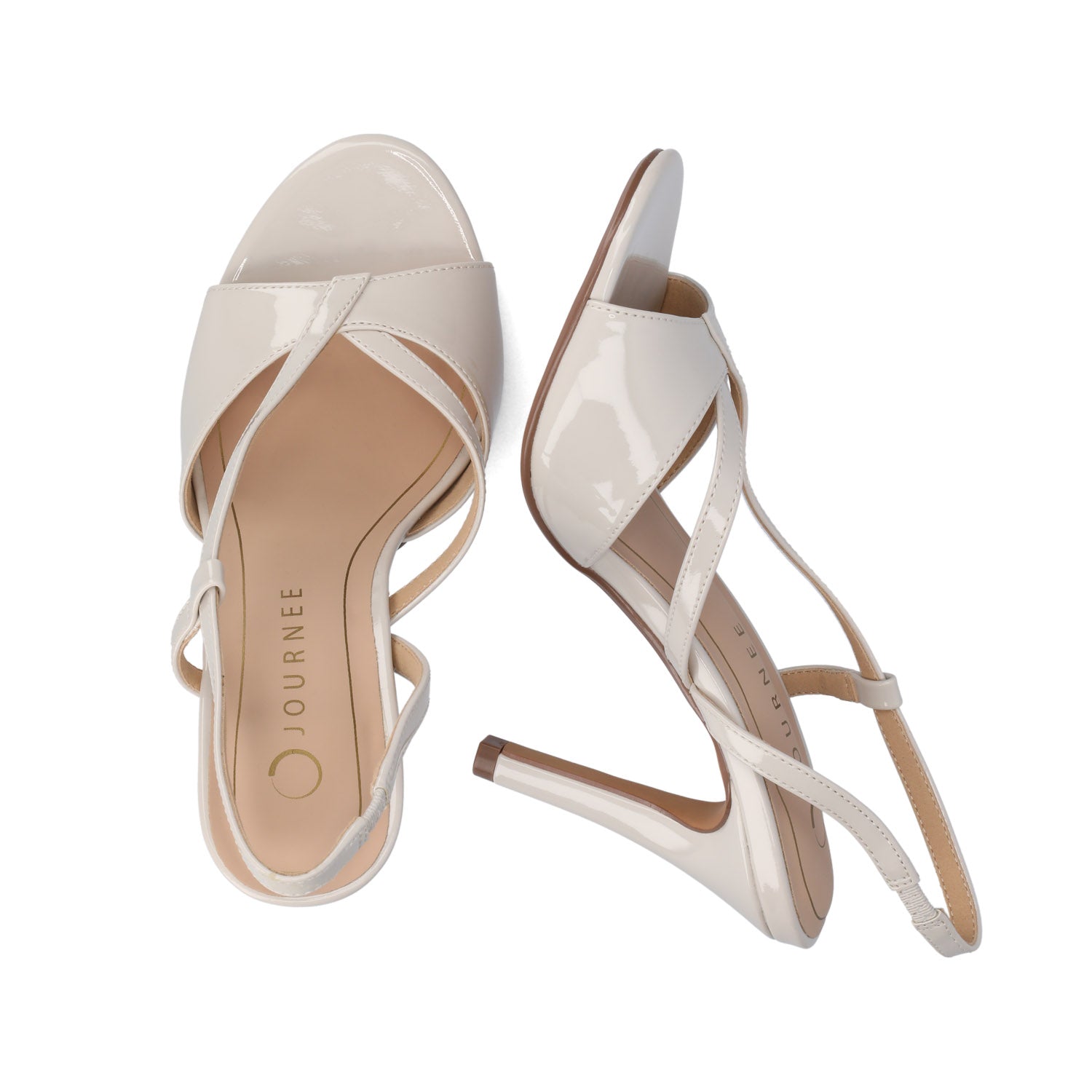 VARRA DRESS SANDALS IN WIDE - Bone Patent